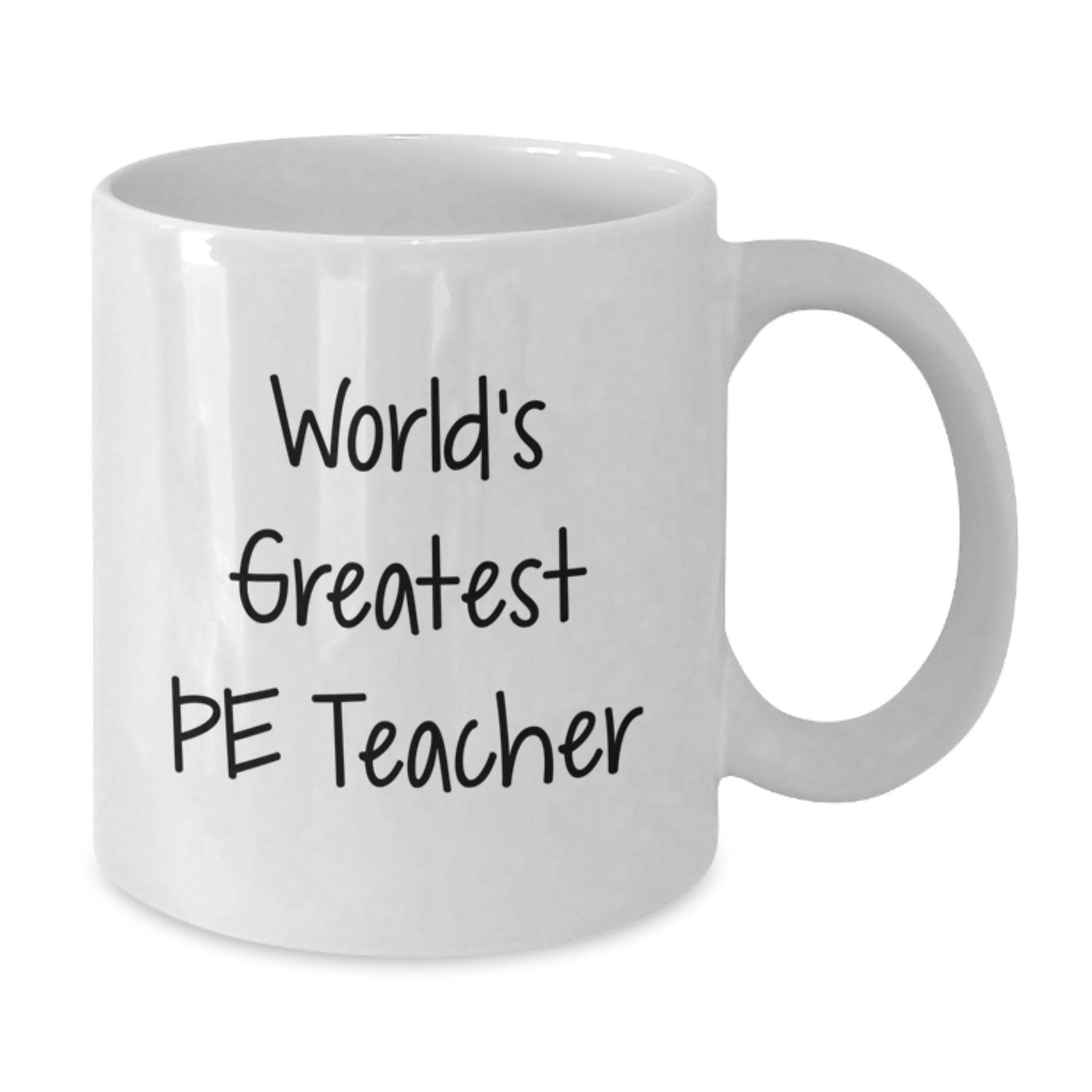 World's Greatest PE Teacher Funny Mugs Gifts for Men, Funny PE Teacher White Coffee Mug, White Coffee Mug Father's Day Unique Gifts from Friends - Additional