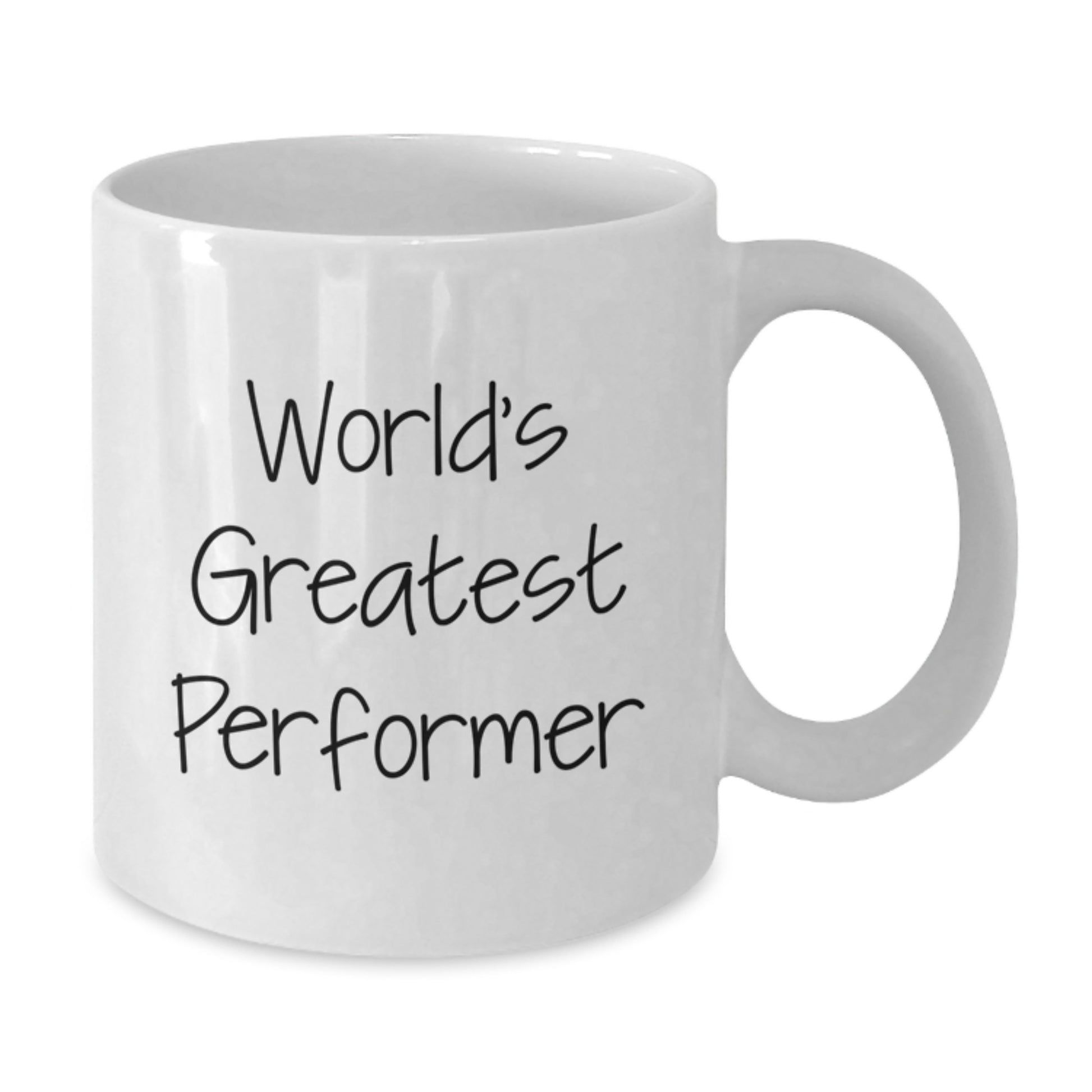 World's Greatest Performer Funny Quote Gifts from Men to Father's Day Unique White Coffee Mugs, World's Greatest Performer Ceramic Mug for Performer Enthusiasts - Additional