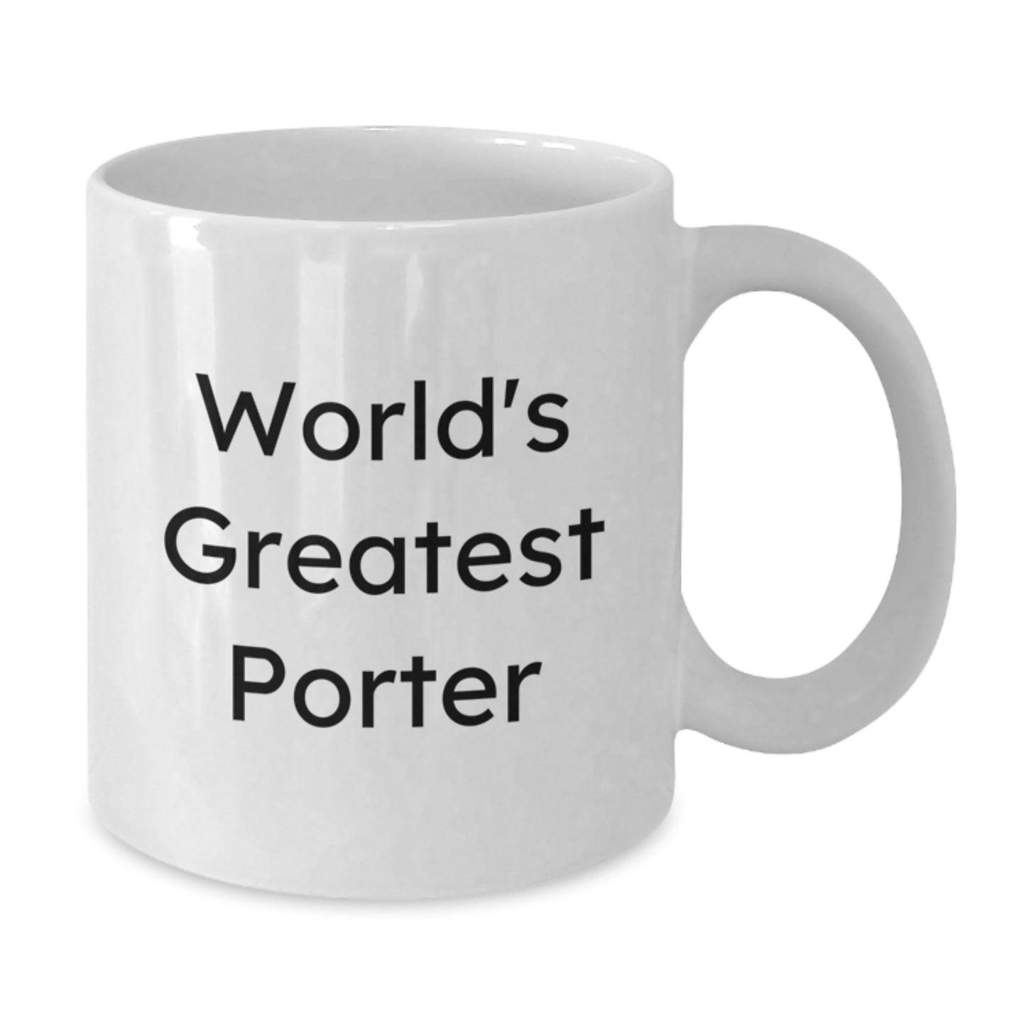 Porter Keepsake White Coffee Mug for Him Birthday Gift Ceramic - Additional