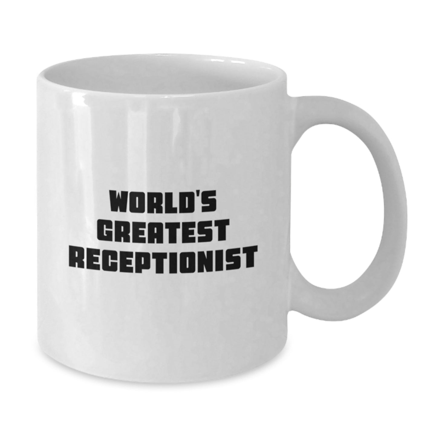 Receptionist Keepsake White Coffee Mug Birthday Gift for Him - Additional