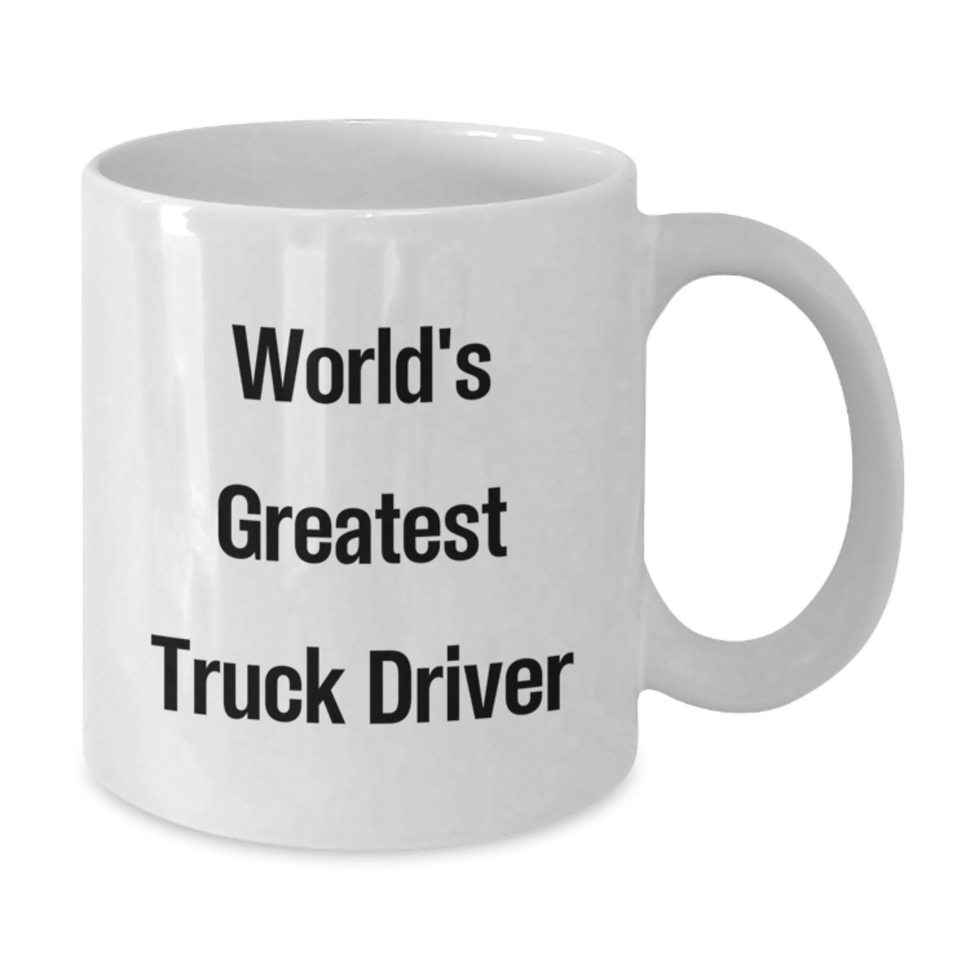Funny Truck Driver Gifts from Family, World's Greatest Truck Driver Mug for Dad, White Coffee Mug, Father's Day Unique - Additional