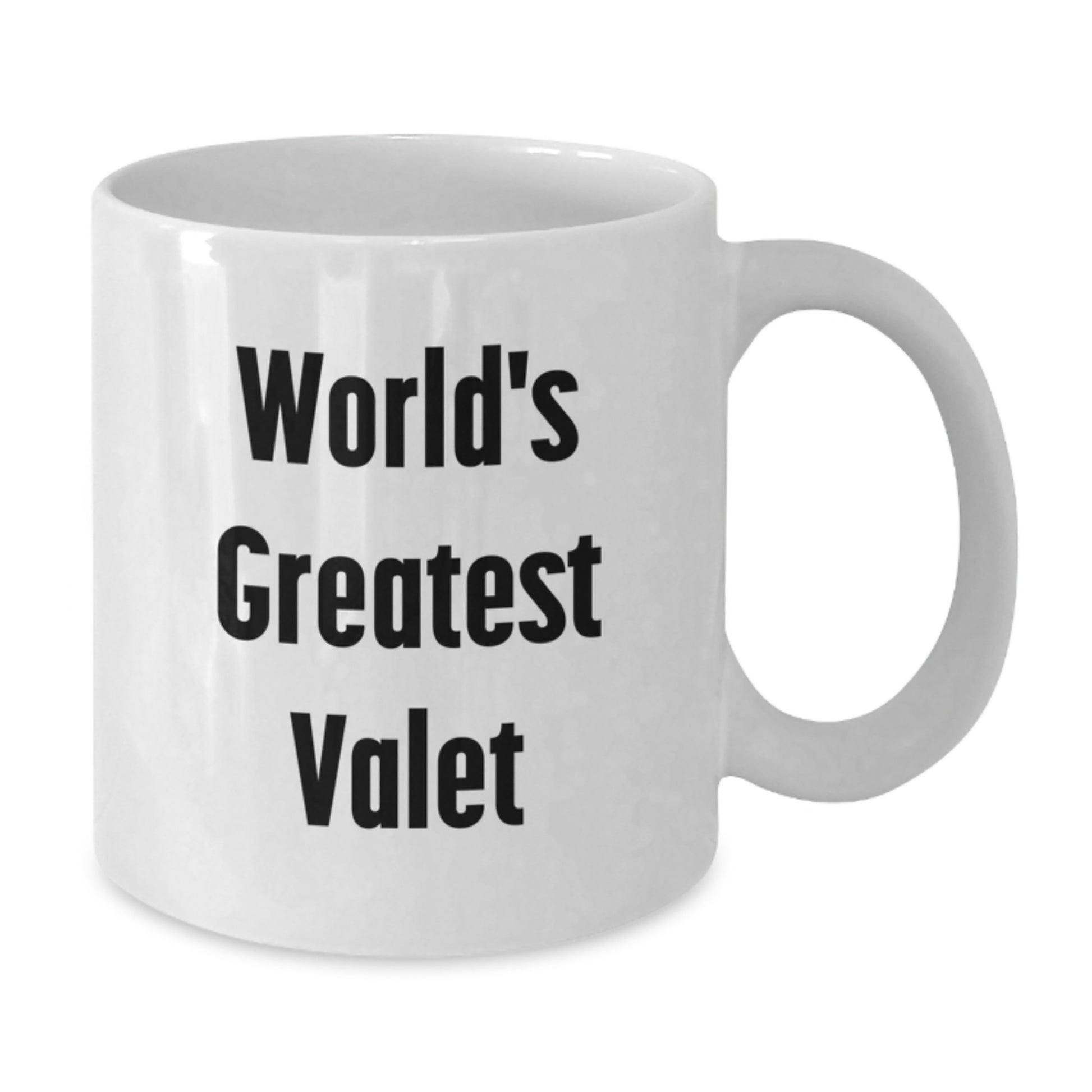 Funny Valet Gifts for Men, World's Greatest Valet White Coffee Mug, Ideal Gift for Graduation Day from Family - Additional