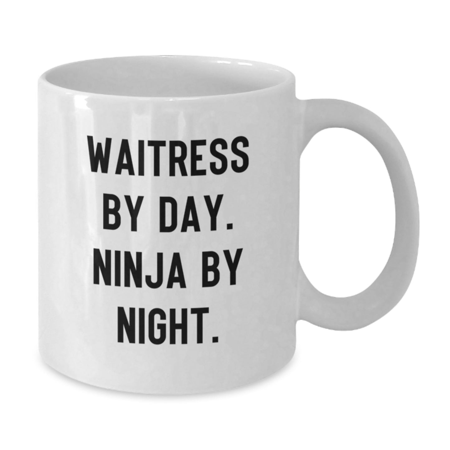 Funny Waitress Gifts for Friends, White Coffee Mug for Graduation Unique Presents from Women - Additional