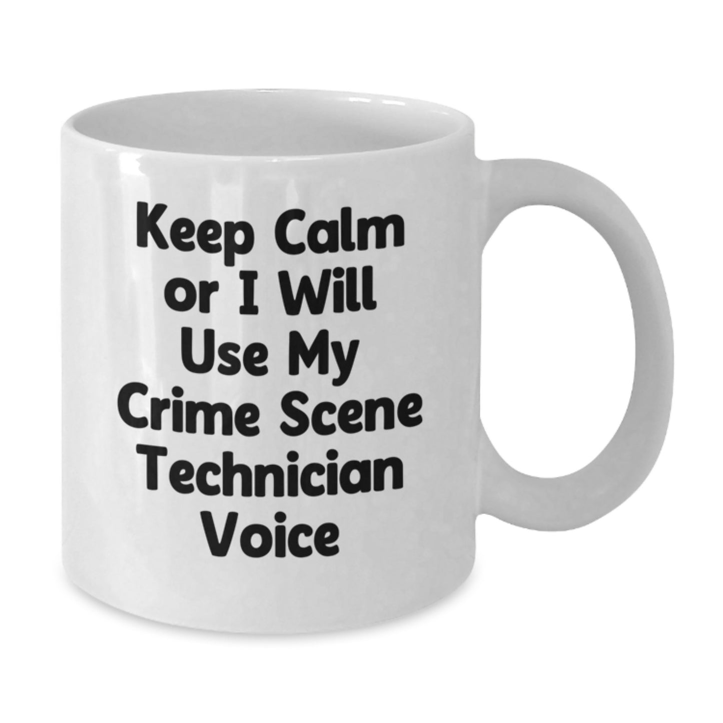 Crime Scene Technician Keepsake White Coffee Mug for Him Birthday Gift - Additional