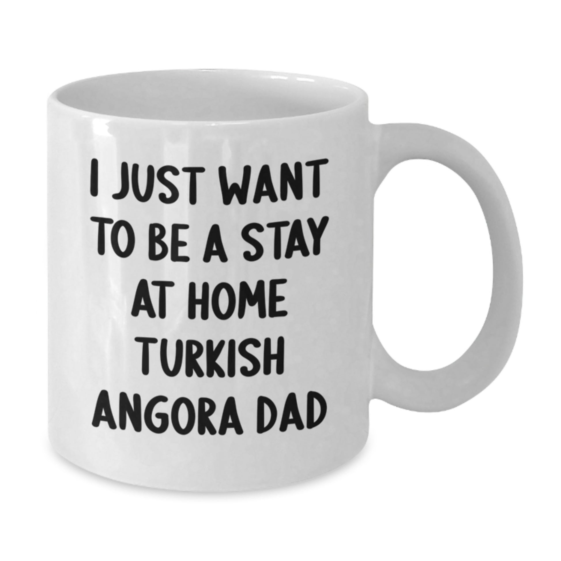 Turkish Angora Cat Lover Gifts from Dad to Family, Funny White Coffee Mug for Valentine's Unique - Additional