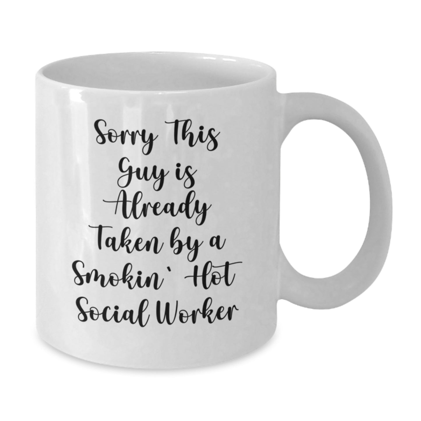 Social Worker Love, Funny White Coffee Mug Gifts from Friends to Social Worker Coworkers on Valentine's - Additional