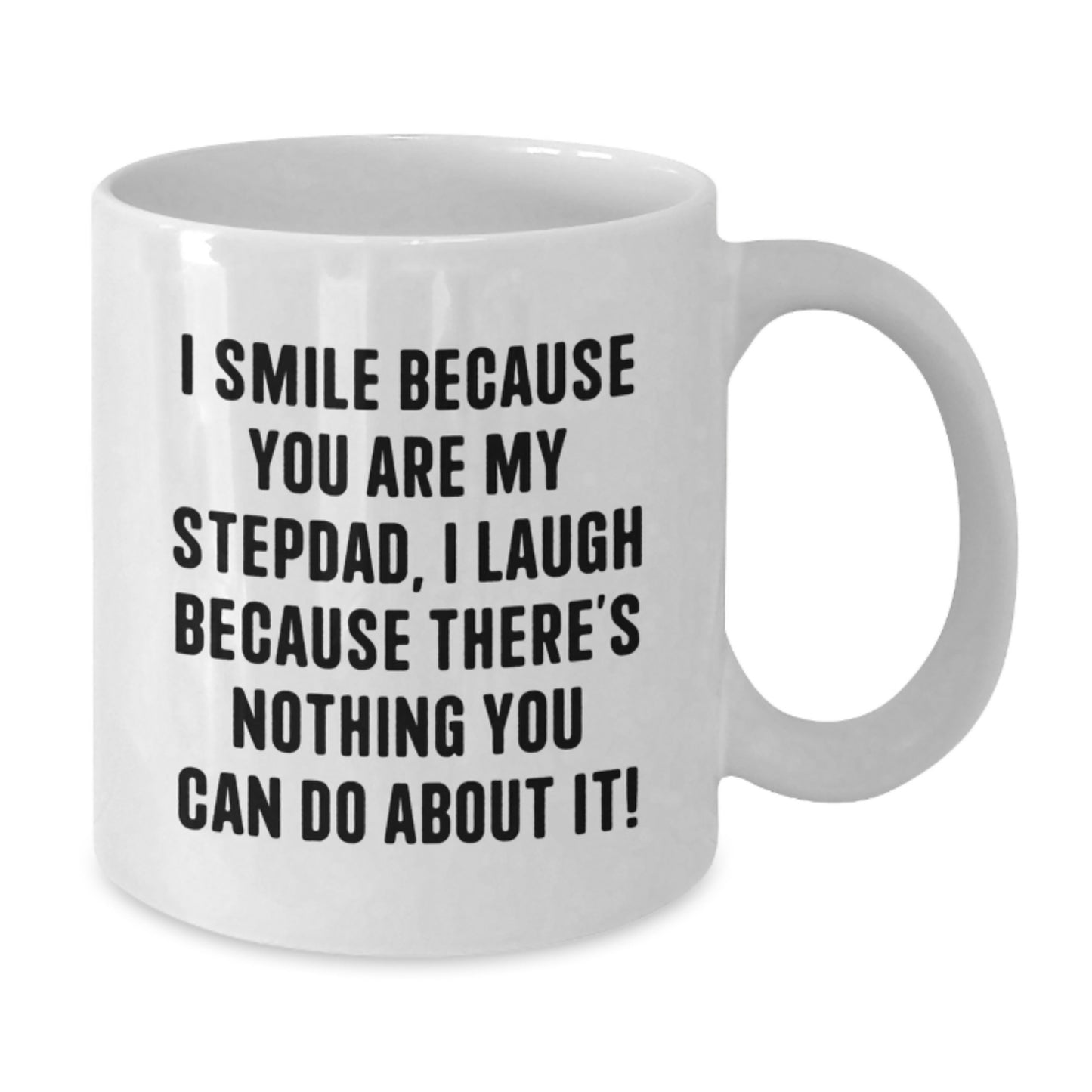Funny Stepdad Gifts from Family, White Coffee Mug for Stepdad Graduation Unique Gifts - Additional