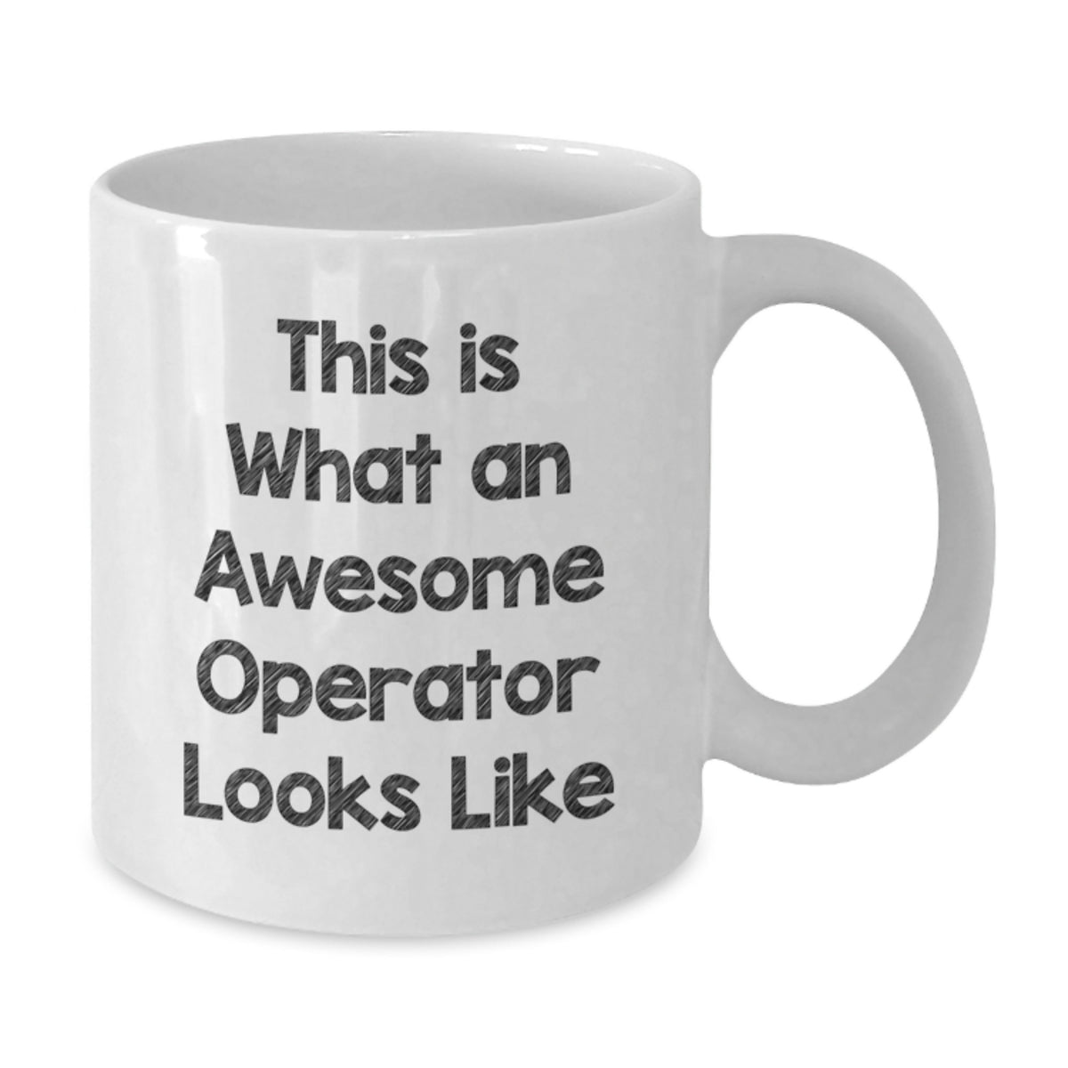Funny Operator Gifts, Birthday Unique Gifts for Operator, White Coffee Mug, This Is What An Awesome Operator Looks Like Funny Mug - Additional