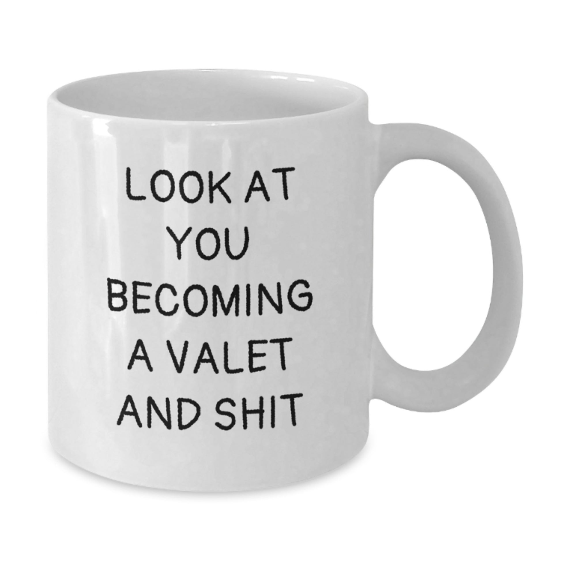Funny Valet Gifts for Him, White Coffee Mug, Perfect Graduation Unique Gifts from Friends or Family - Additional