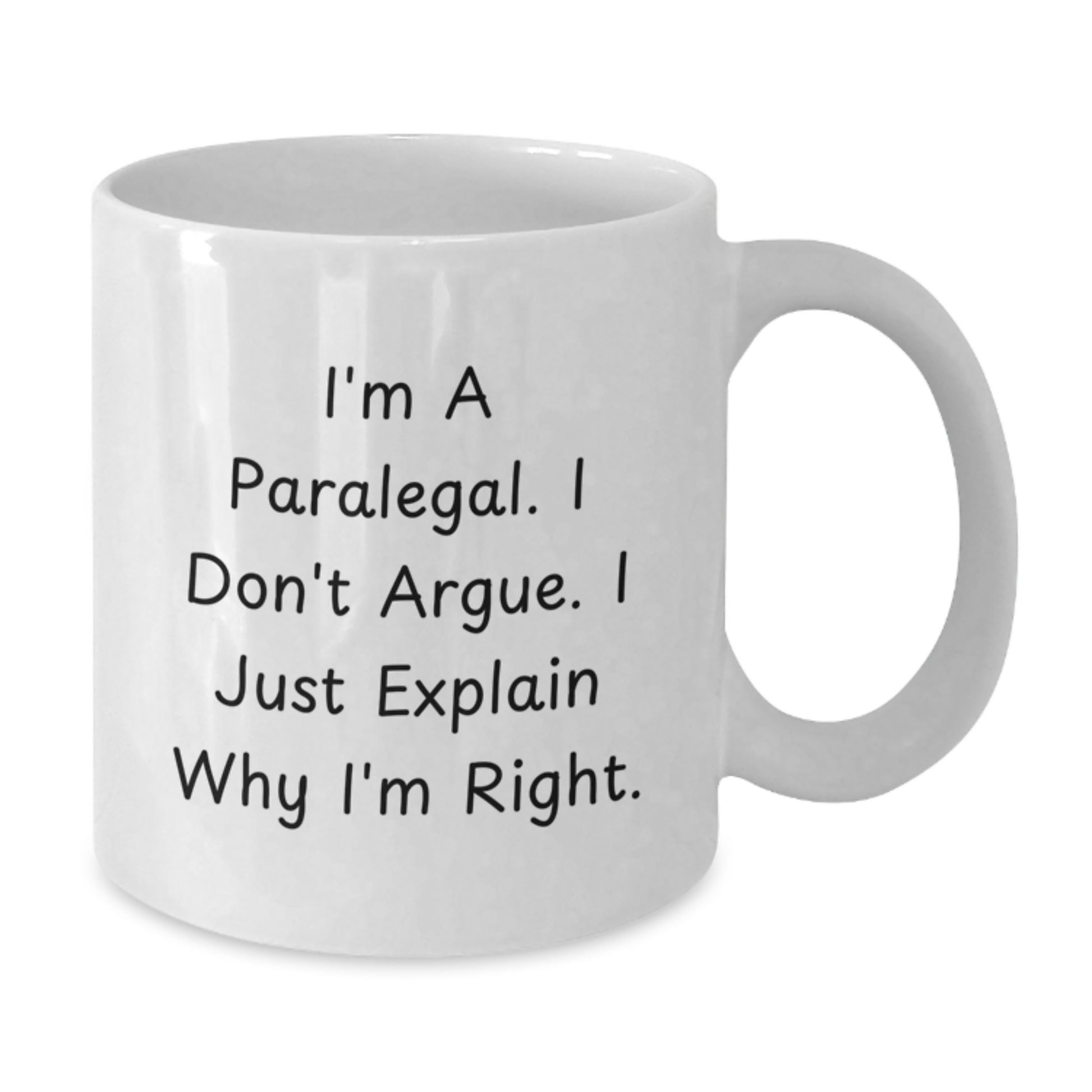 Birthday Gift Paralegal White Ceramic Coffee Mug for Her Present - Additional