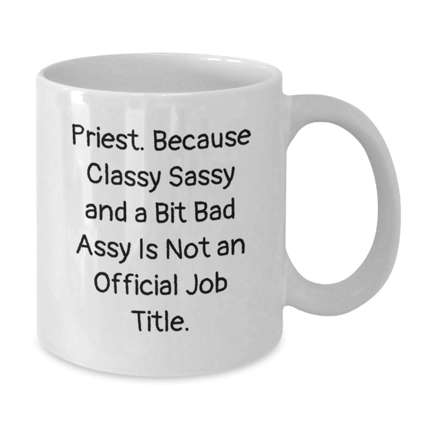Priest Keepsake White Coffee Mug for Him Birthday Gift - Additional