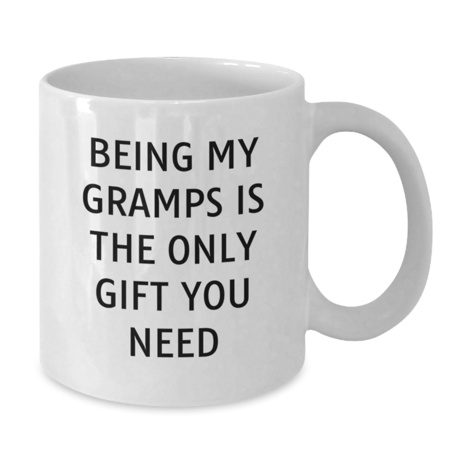 Funny Gramps Gifts, Unique White Coffee Mugs, Gifts from Family for My Gramps, Being My Gramps Is The Only Gift You Need - Additional