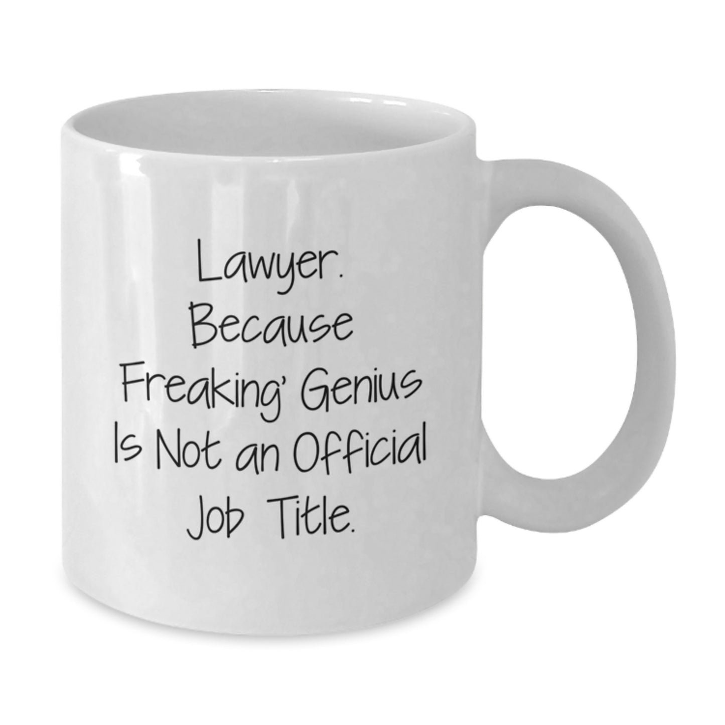 Lawyer Keepsake Mug for Him Birthday Gift – Freaking Genius Mug - Additional