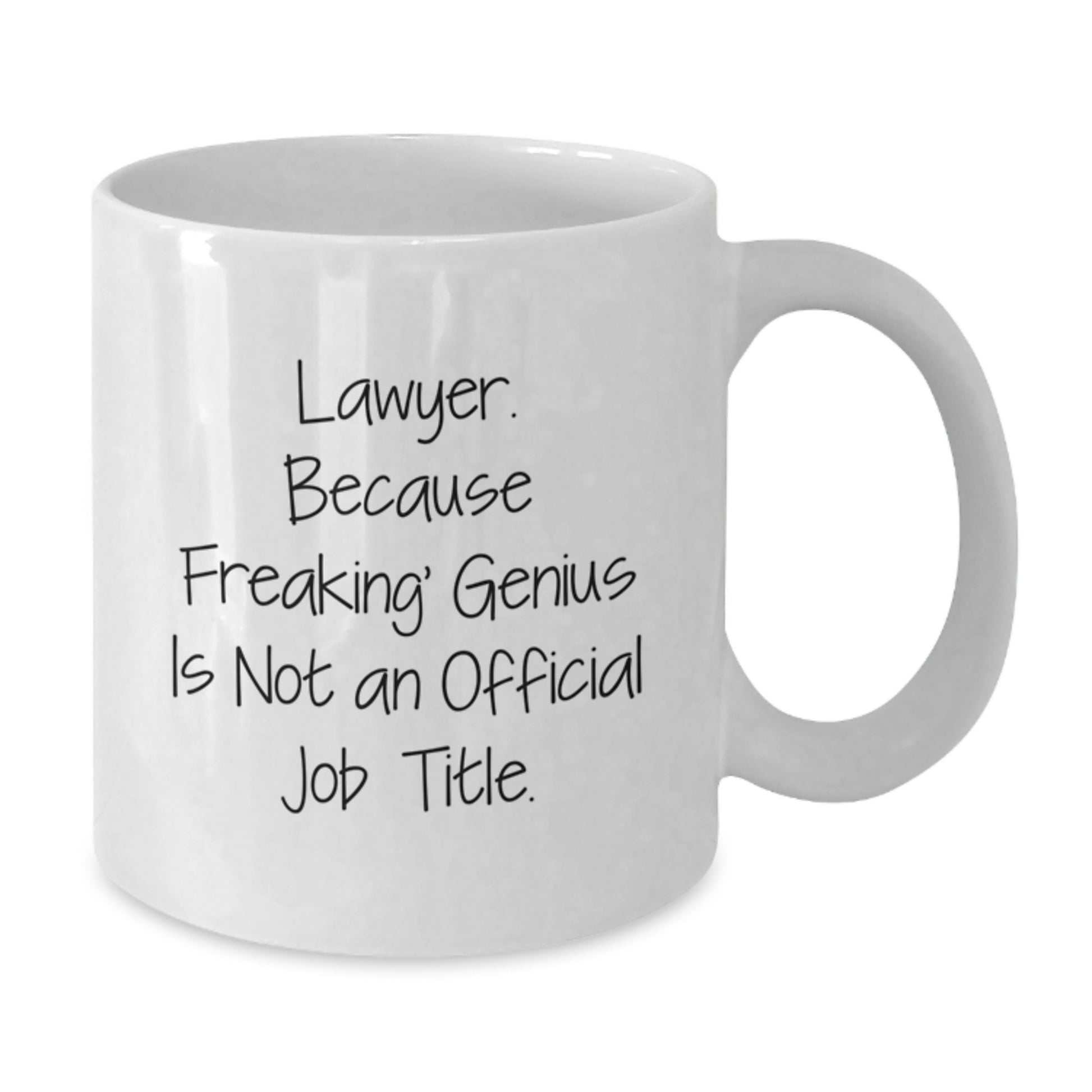 Lawyer Keepsake Mug for Him Birthday Gift – Freaking Genius Mug - Additional