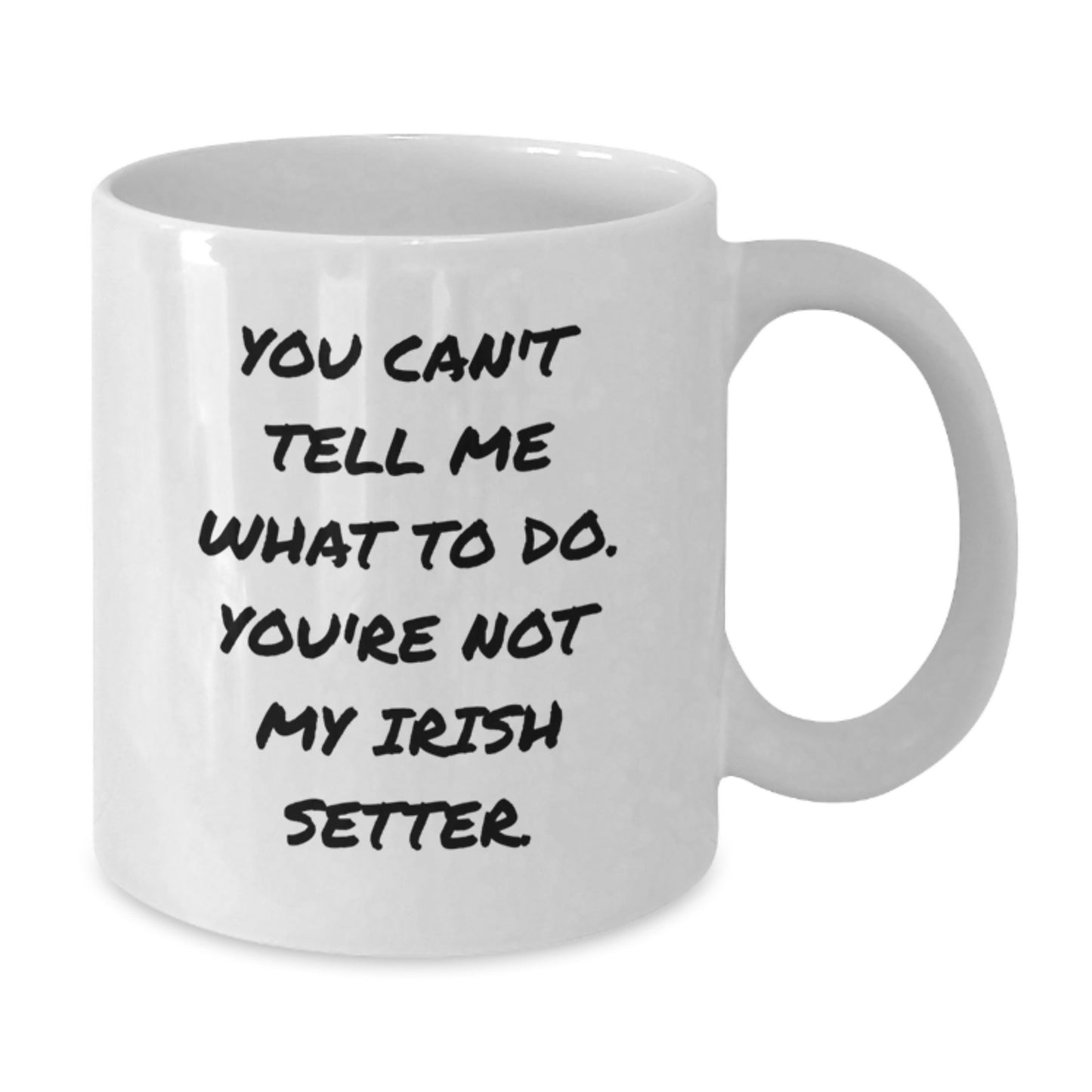 Funny Irish Setter Dog Gifts for Men Birthday Unique White Coffee Mug from Friends - Additional