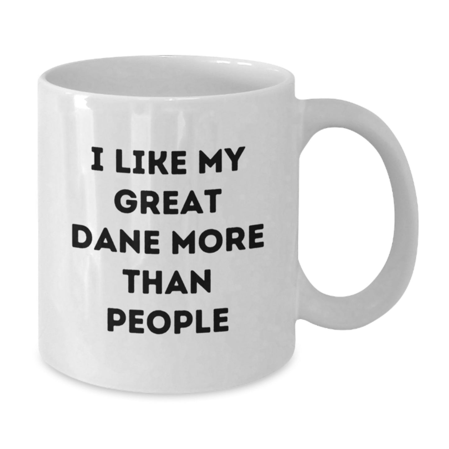 Funny Great Dane Dog Lover Gifts from Friends for Valentine's Unique Great Dane Dog White Coffee Mugs - Additional