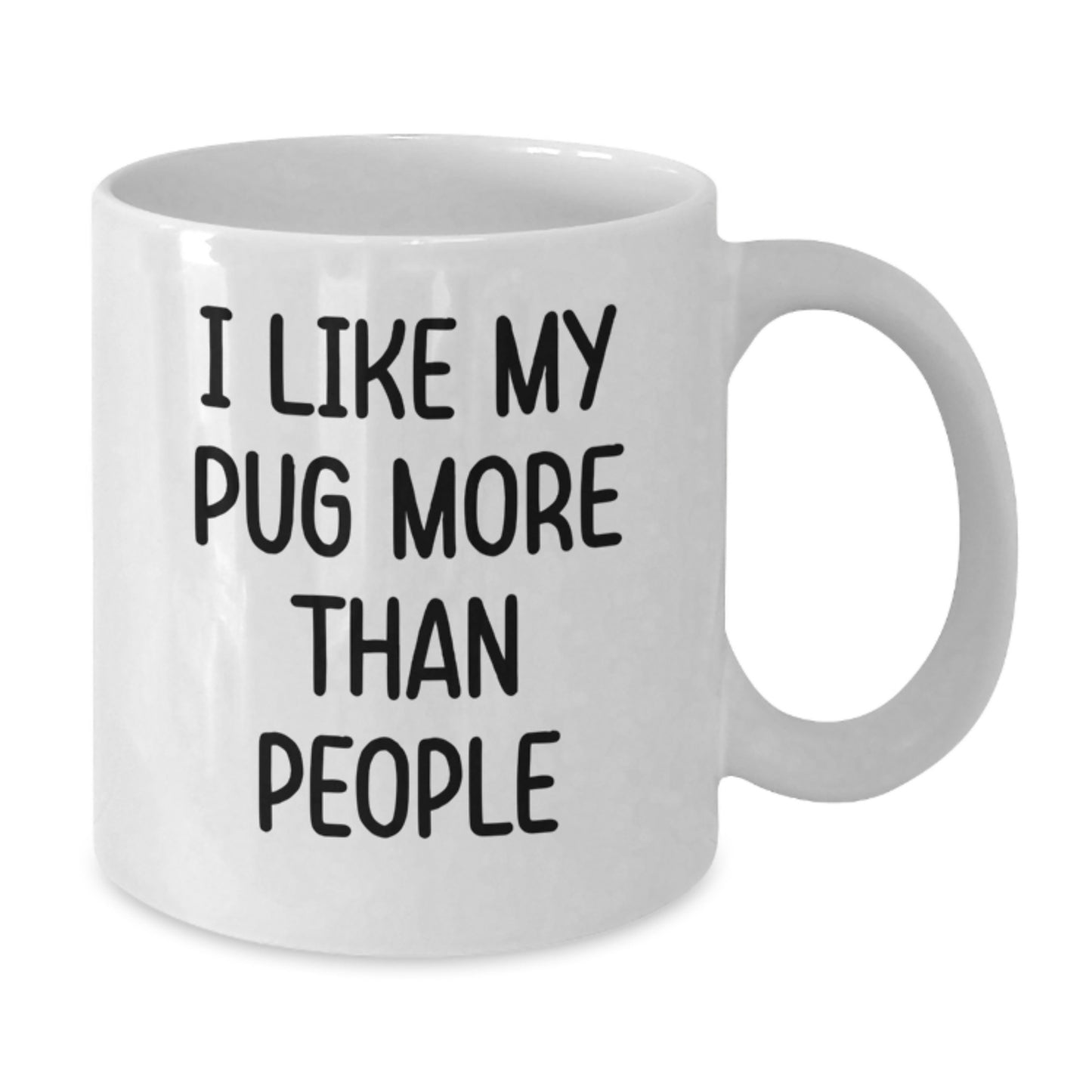 Pug Dog Lover Funny White Coffee Mug Gifts from Friends for Valentine's Unique - Additional