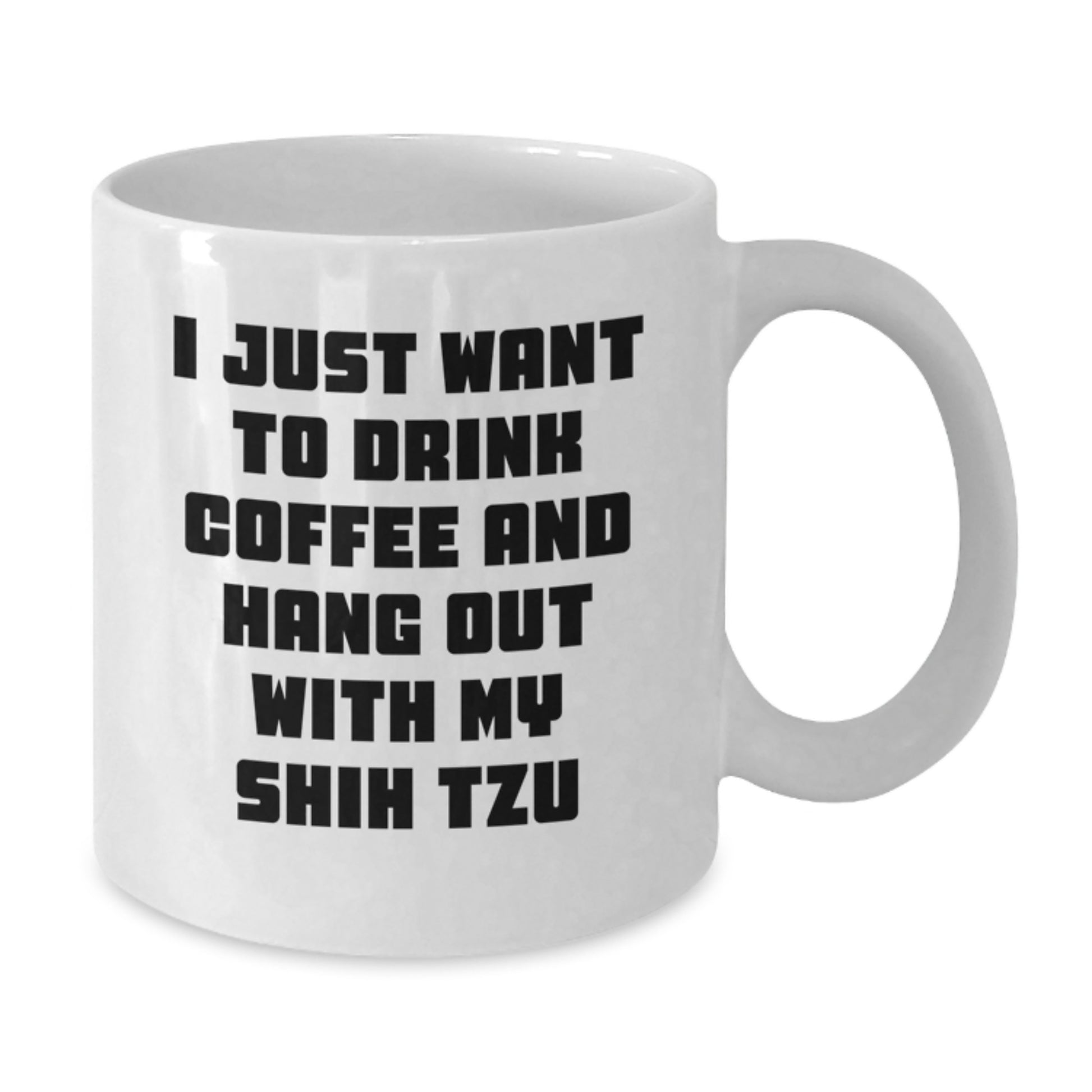 Funny Shih Tzu Dog Lover Gifts, White Coffee Mugs for Valentine's from Friends to Family - Additional