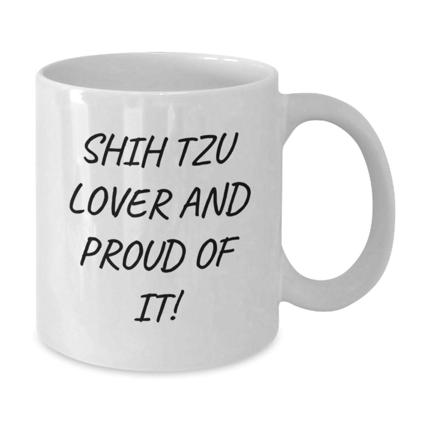 Funny Shih Tzu Dog Lover Gifts from Friends for Valentine's White Coffee Mug - Additional
