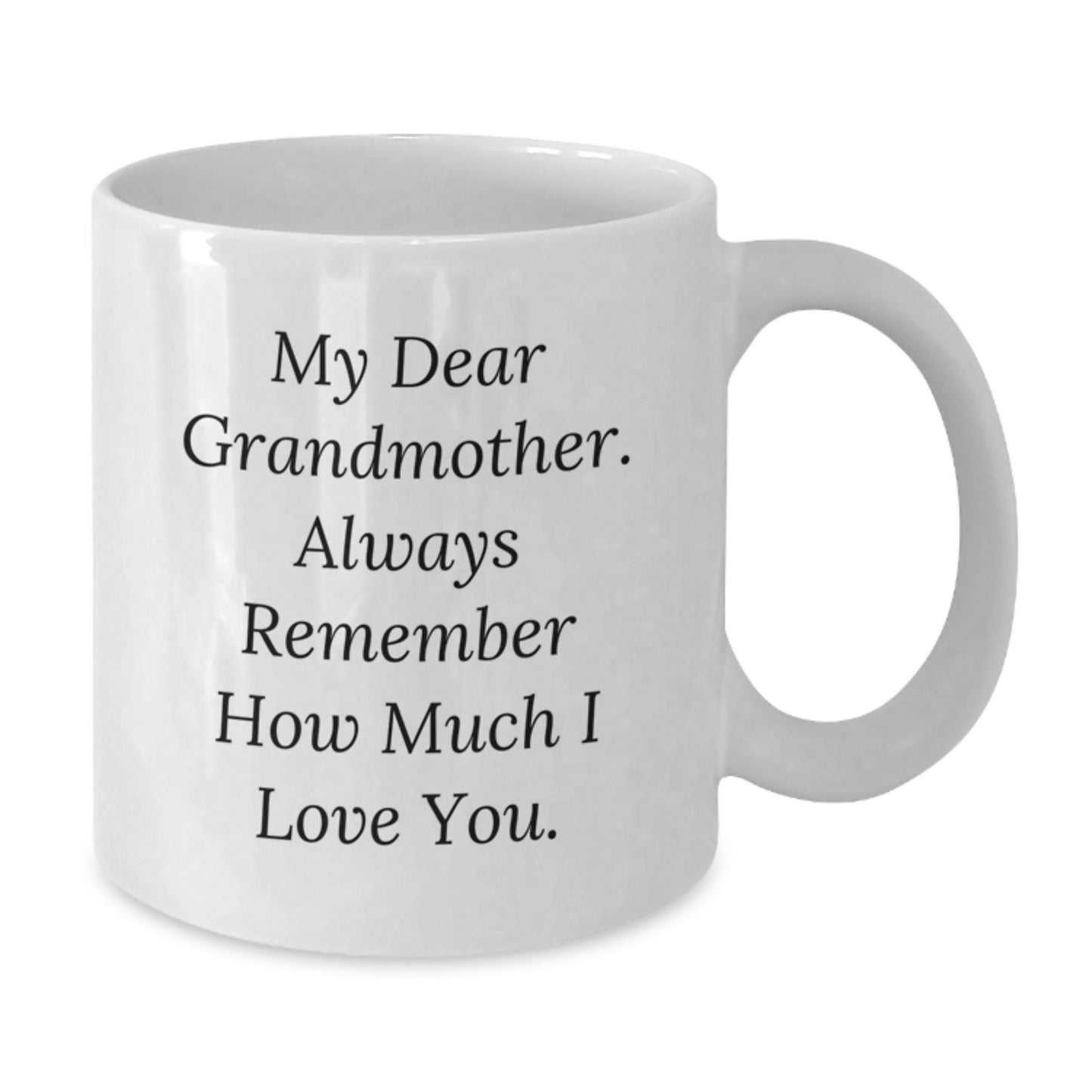 Grandmother Keepsake White Ceramic Coffee Mug for Her Birthday Gift - Additional