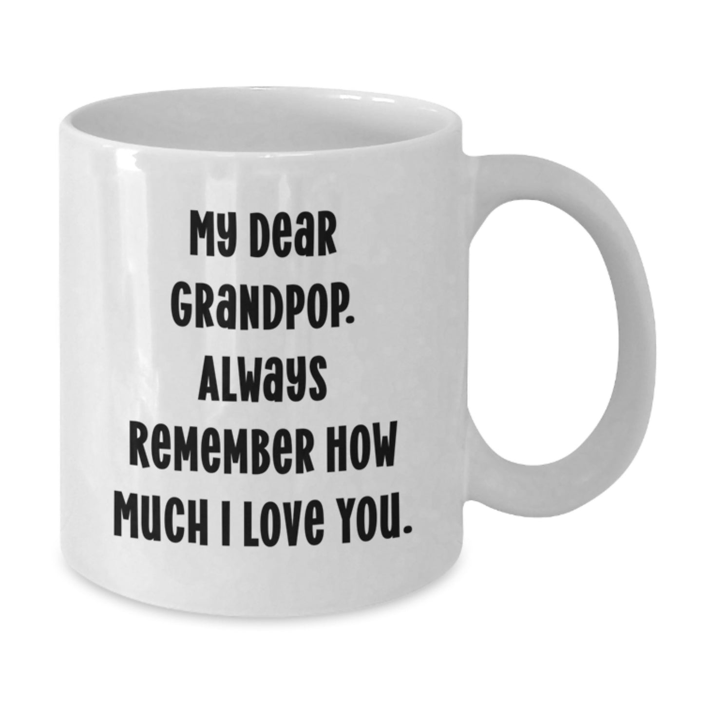 Grandpop Keepsake White Ceramic Coffee Mug 11oz Graduation Gift for Him - Additional