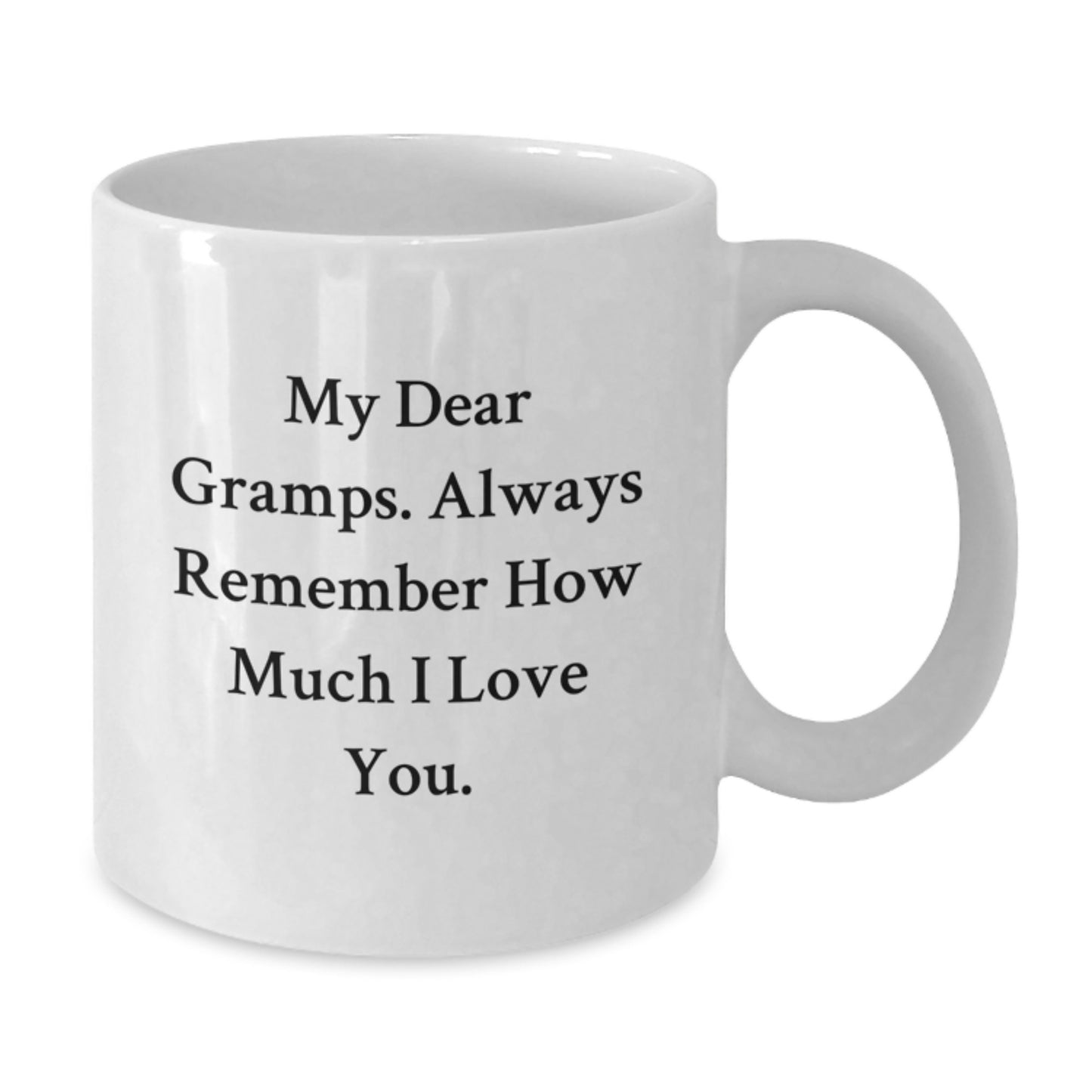 Gramps Keepsake White Coffee Mug Birthday Gift for Him Heartfelt Message - Additional