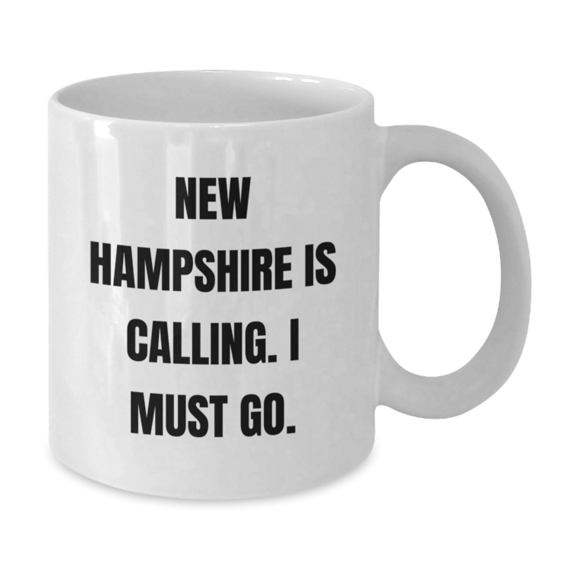 New Hampshire Calling Funny White Coffee Mugs Gifts for Friends from New Hampshire - Additional