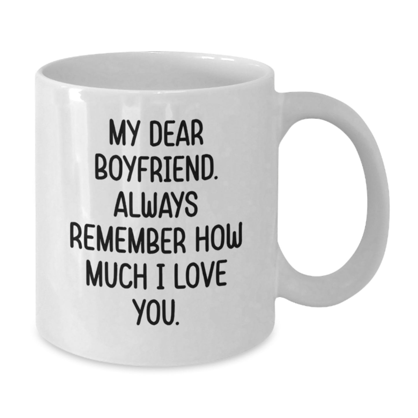 Boyfriend Keepsake White Coffee Mug Birthday Gift for Him Ceramic - Additional