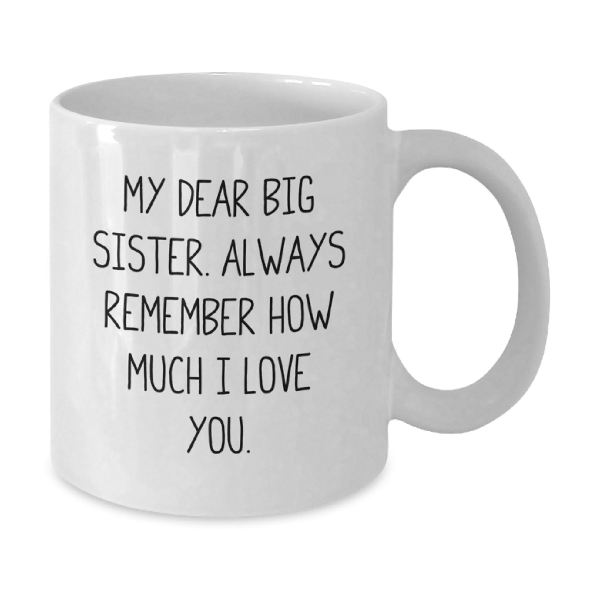 Big Sister Keepsake White Ceramic Coffee Mug 11oz Birthday Gift for Her - Additional