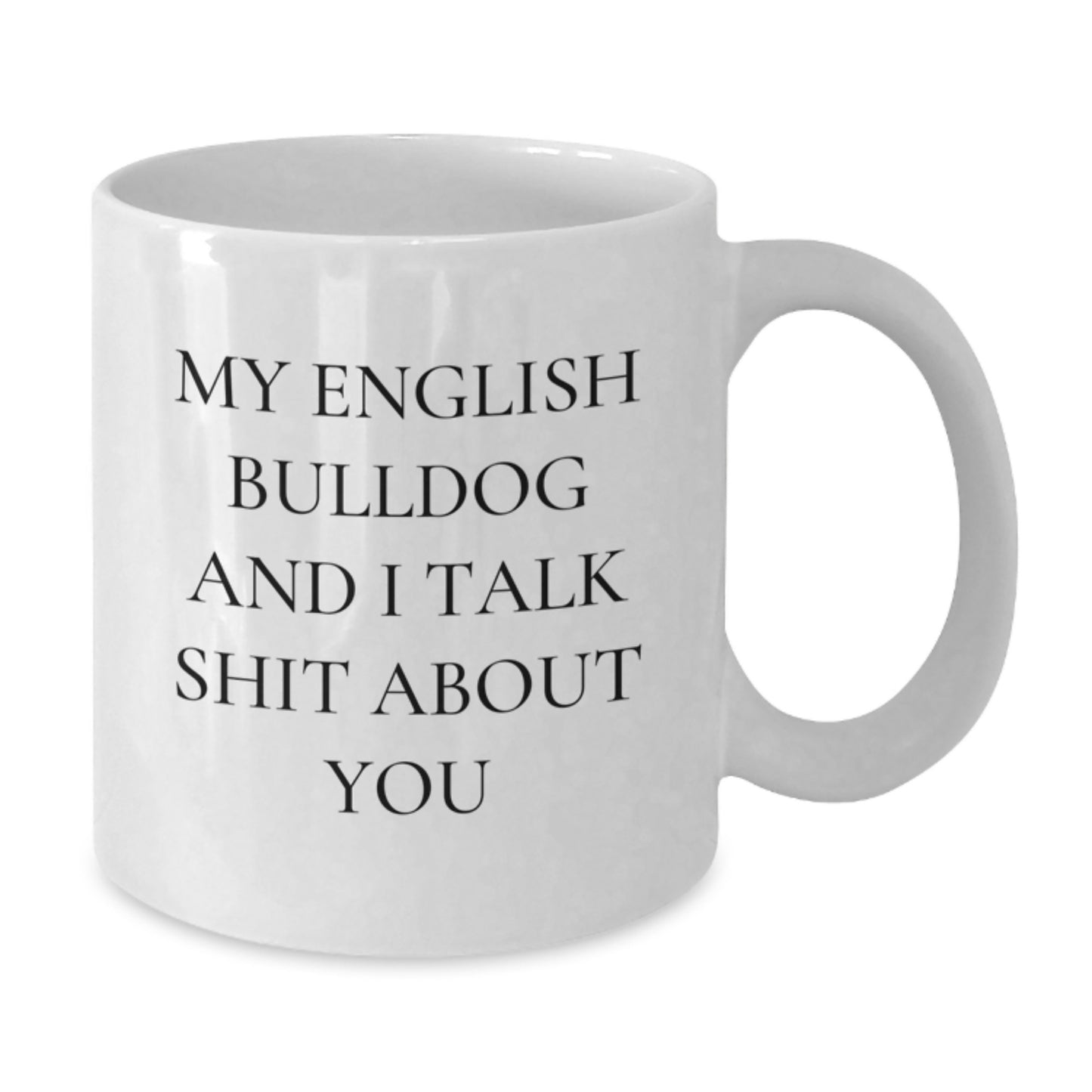 English Bulldog White Coffee Mug Keepsake for Him Graduation Gift - Additional