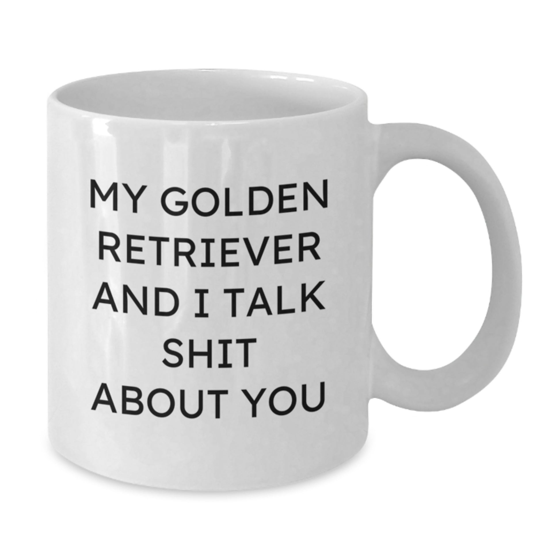 Funny Golden Retriever Dog Gifts for Graduation, White Coffee Mug from Friends - Additional