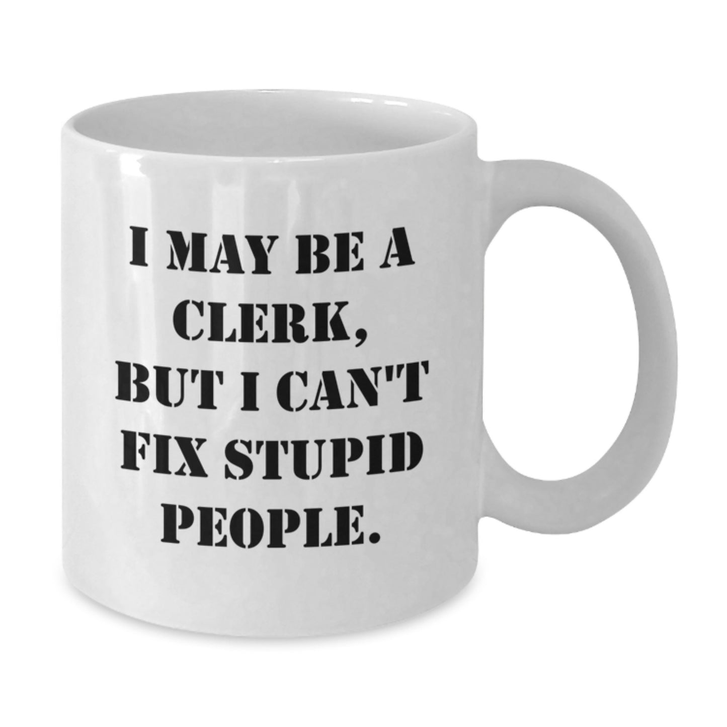 Clerk White Coffee Mug Birthday Gift Idea for Coworkers Keepsake - Additional