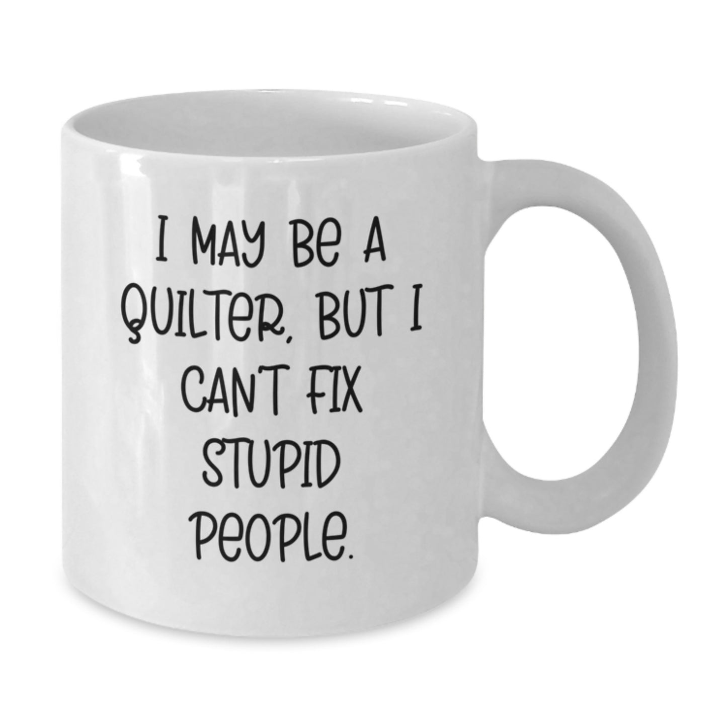 Quilter Keepsake White Coffee Mug for Him Surprise Birthday Gift Deluxe - Additional