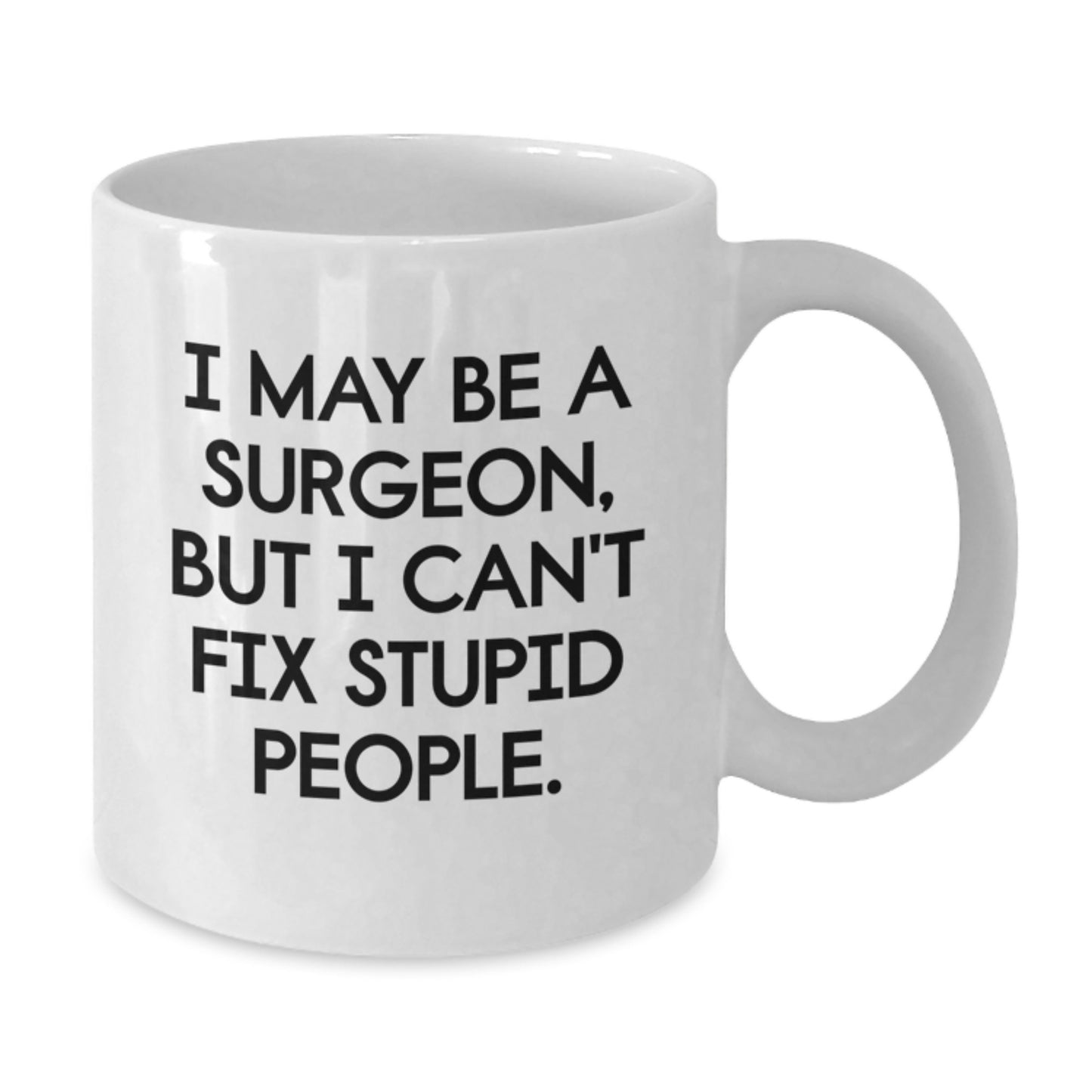 Birthday Gift for Her Surgeon White Ceramic Coffee Mug 11oz Present - Additional