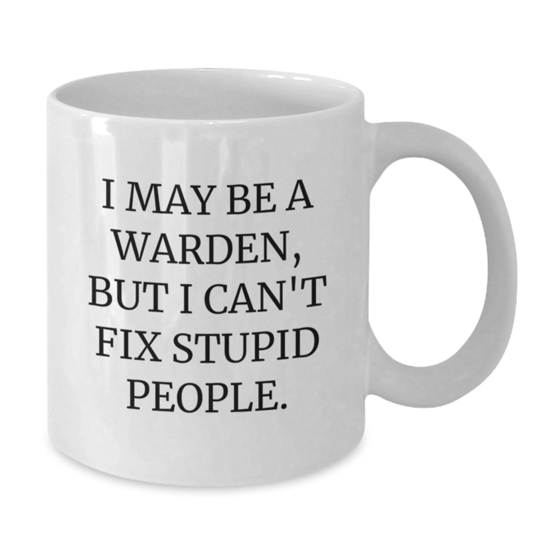 Warden Keepsake Ceramic White Coffee Mug Birthday Gift for Him - Additional