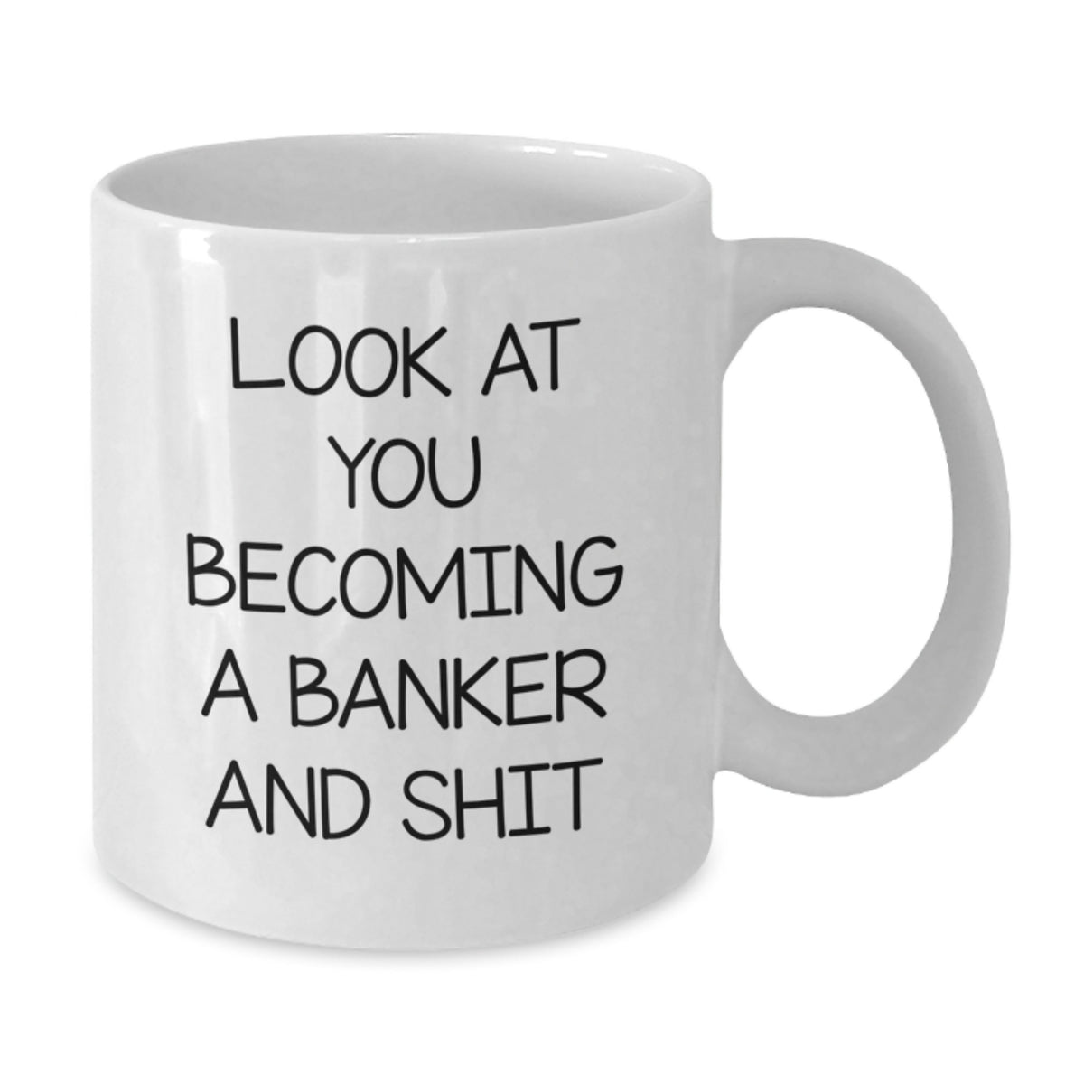 Funny Banker White Coffee Mug Gifts from Friends for Valentine's Unique - Additional