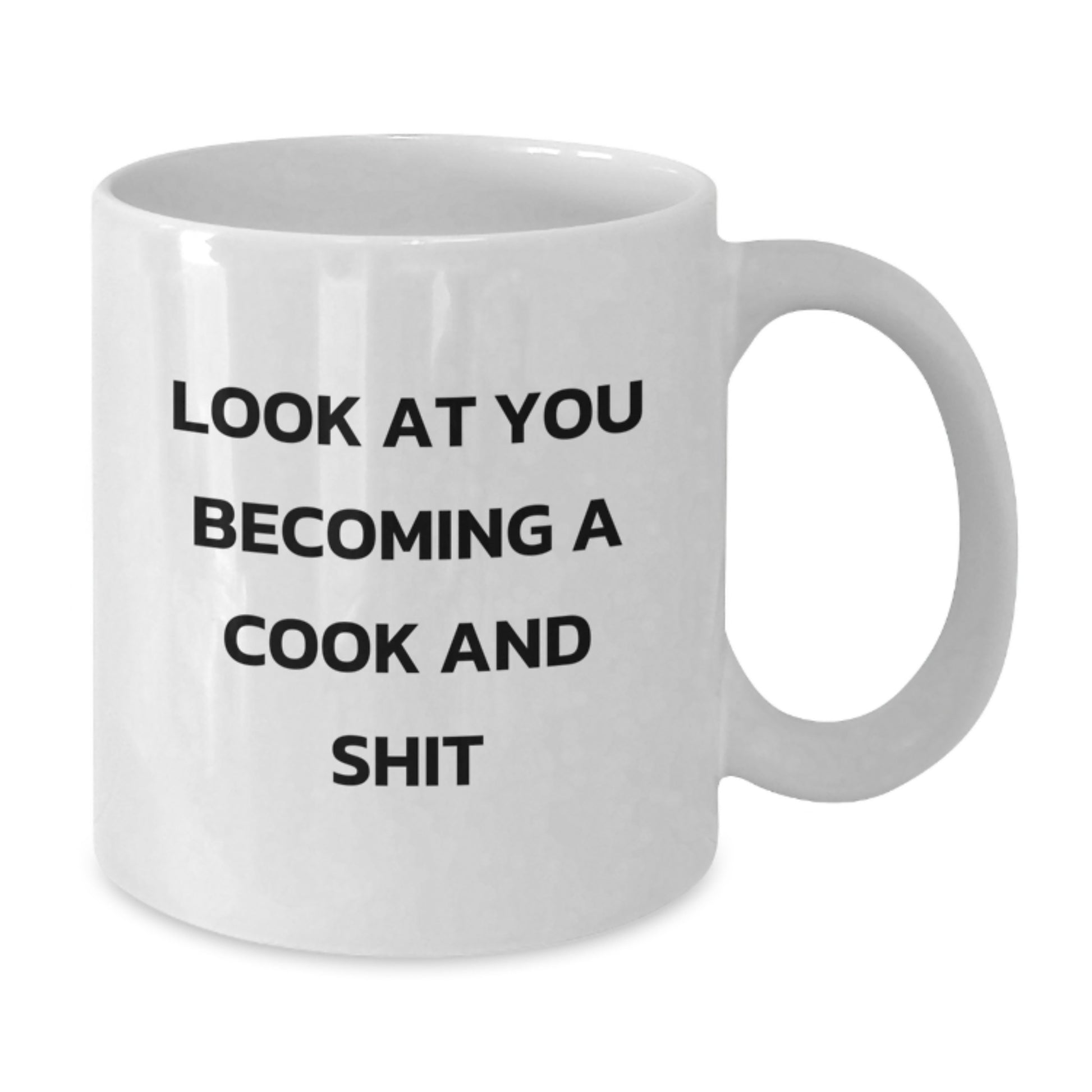 Funny Quote White Coffee Mug, Cook Gifts for Men, Unique Graduation Gifts from Family, Funny Cook White Coffee Mugs for Kitchen, White Coffee Mug with Funny Quote, Gifts for Cook - Additional