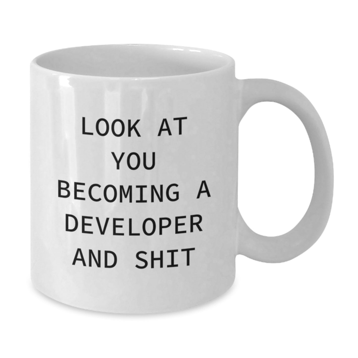 Funny Developer White Coffee Mug Gifts from Friends, Unique Graduation Unique Gifts for Men, Women, Coworkers, Family, Developer - Additional