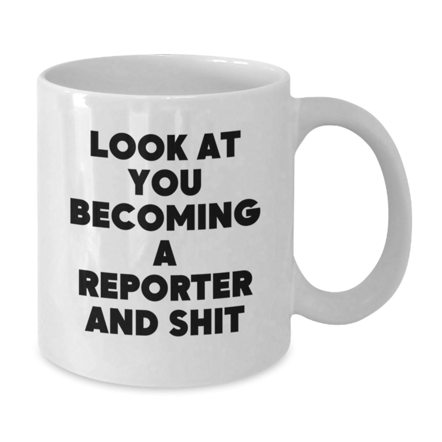 Sassy Reporter Novelty White Coffee Mug for Friends Birthday Gift - Additional