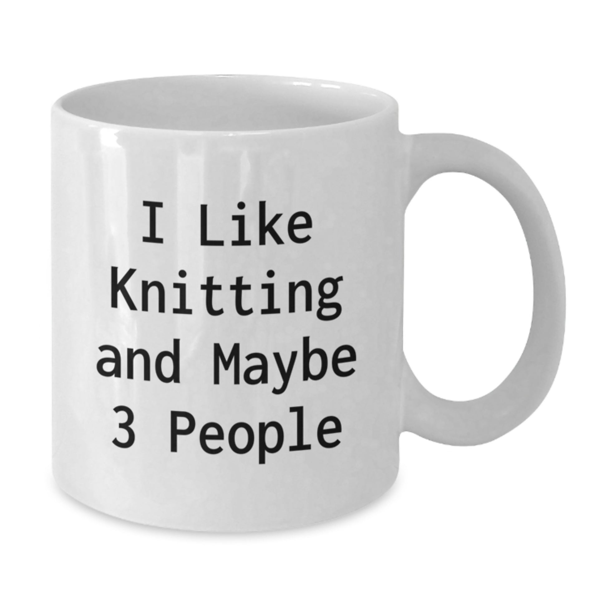 Knitting Keepsake Mug for Him Birthday Gift 11oz White Ceramic - Additional