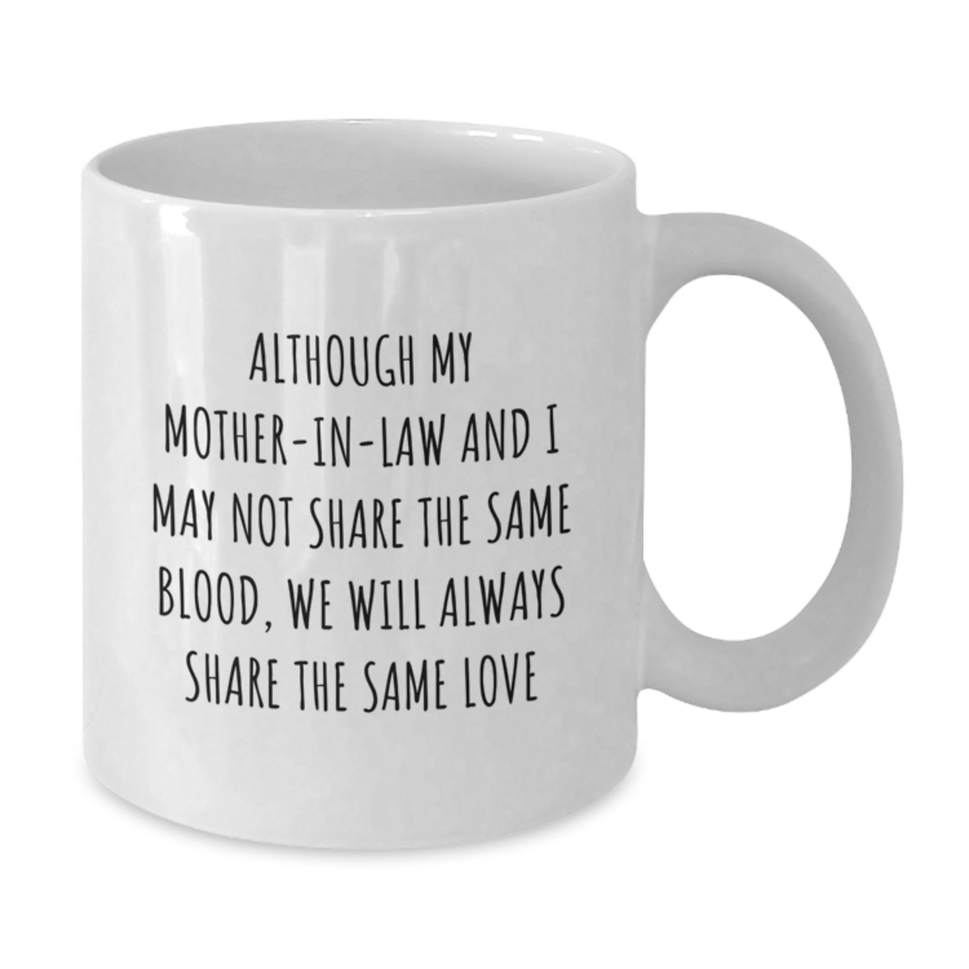 Gifts from Family to Mom-in-law, Funny Quote White Coffee Mug, Share the Same Love Graduation Unique Gifts for Women - Additional