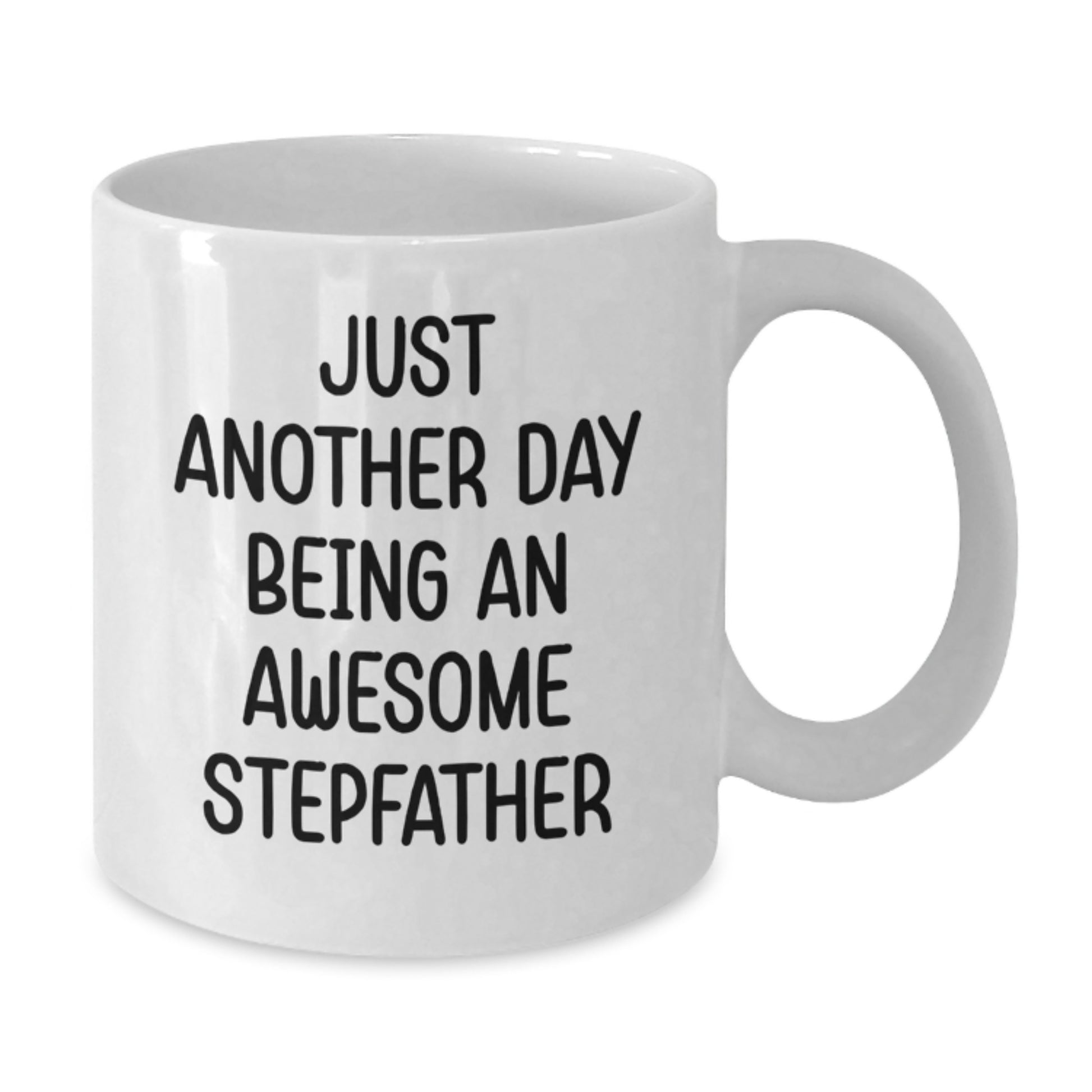 Stepfather Gifts, Funny Quote White Coffee Mug, Perfect for Birthday, Gifts from Men, Women, or Family - Additional