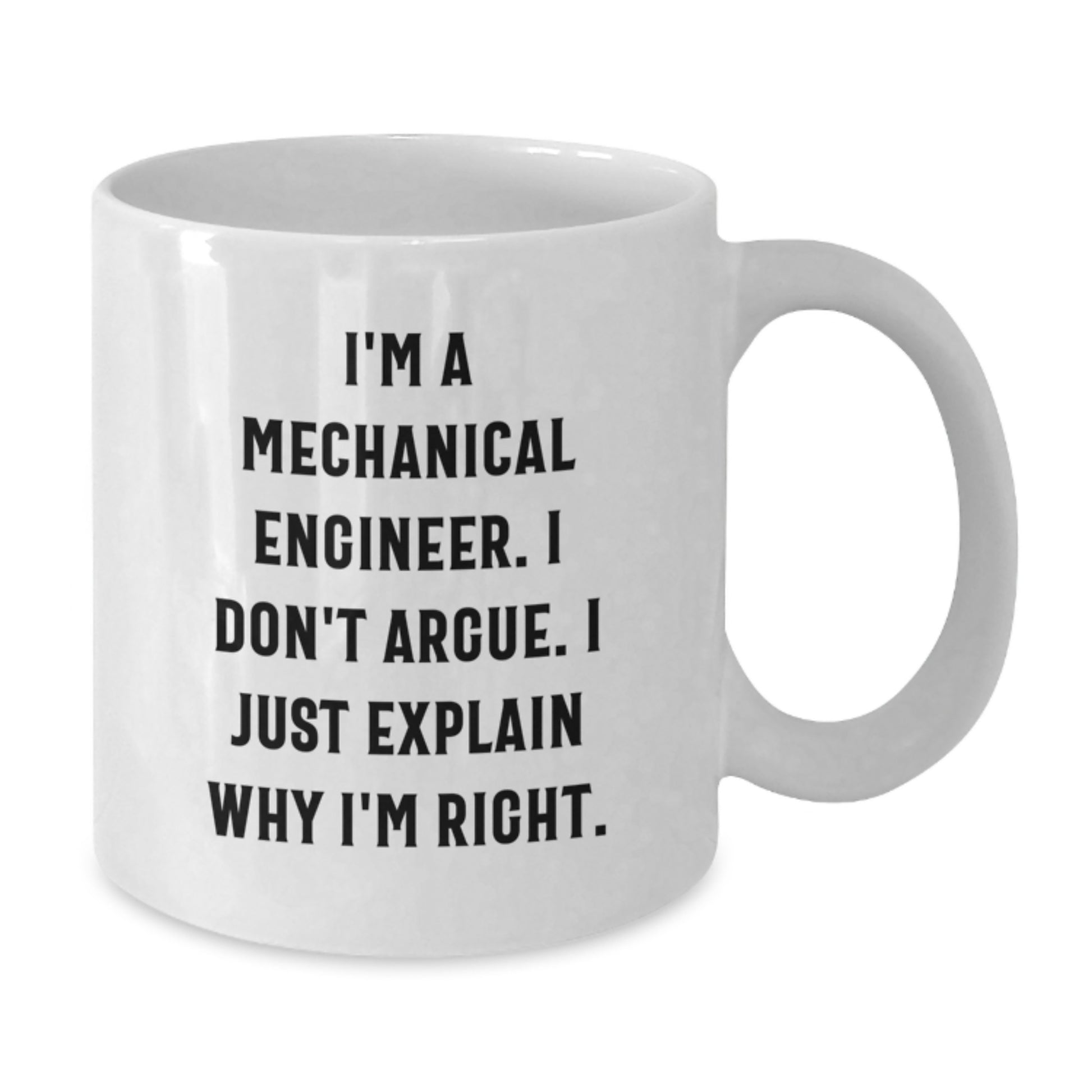 Birthday Gift for Her Mechanical Engineer Keepsake White Mug Present - Additional