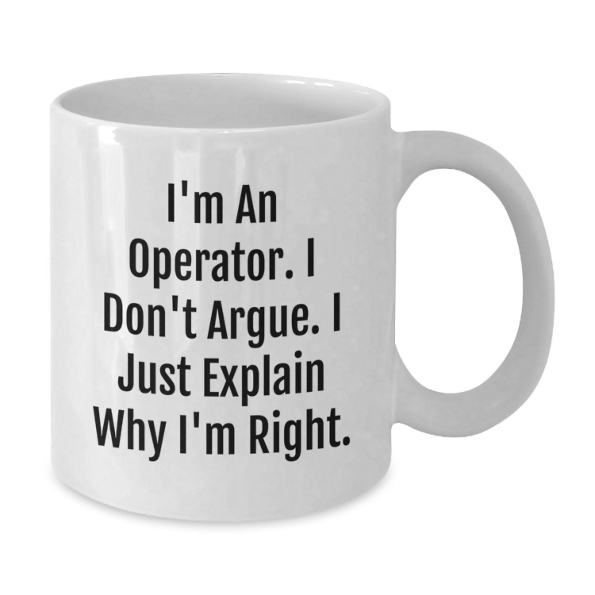 Birthday Gift Operator White Coffee Mug for Her Present - Additional
