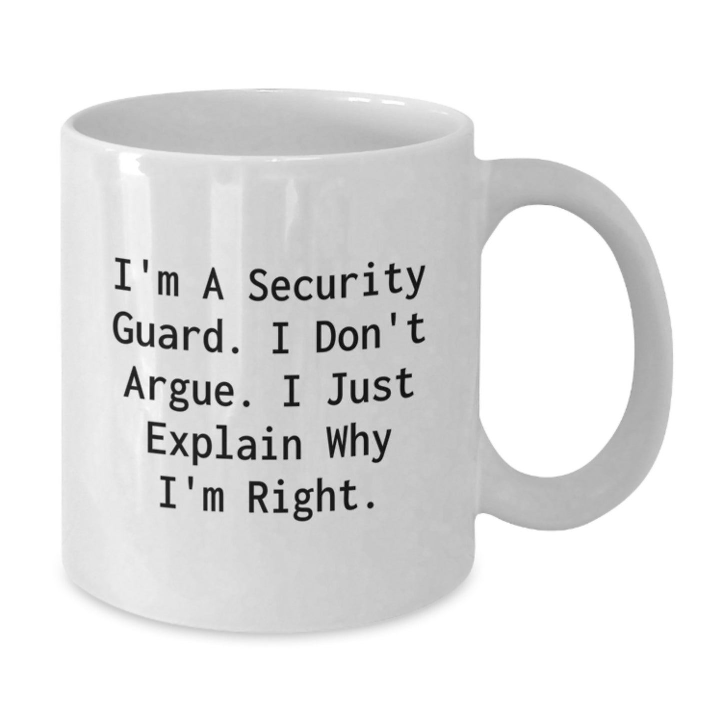 Funny Security Guard Gifts, White Coffee Mug for Security Guard Lovers, Mother's Day Unique Gifts from Friends, Family, or Coworkers - Additional