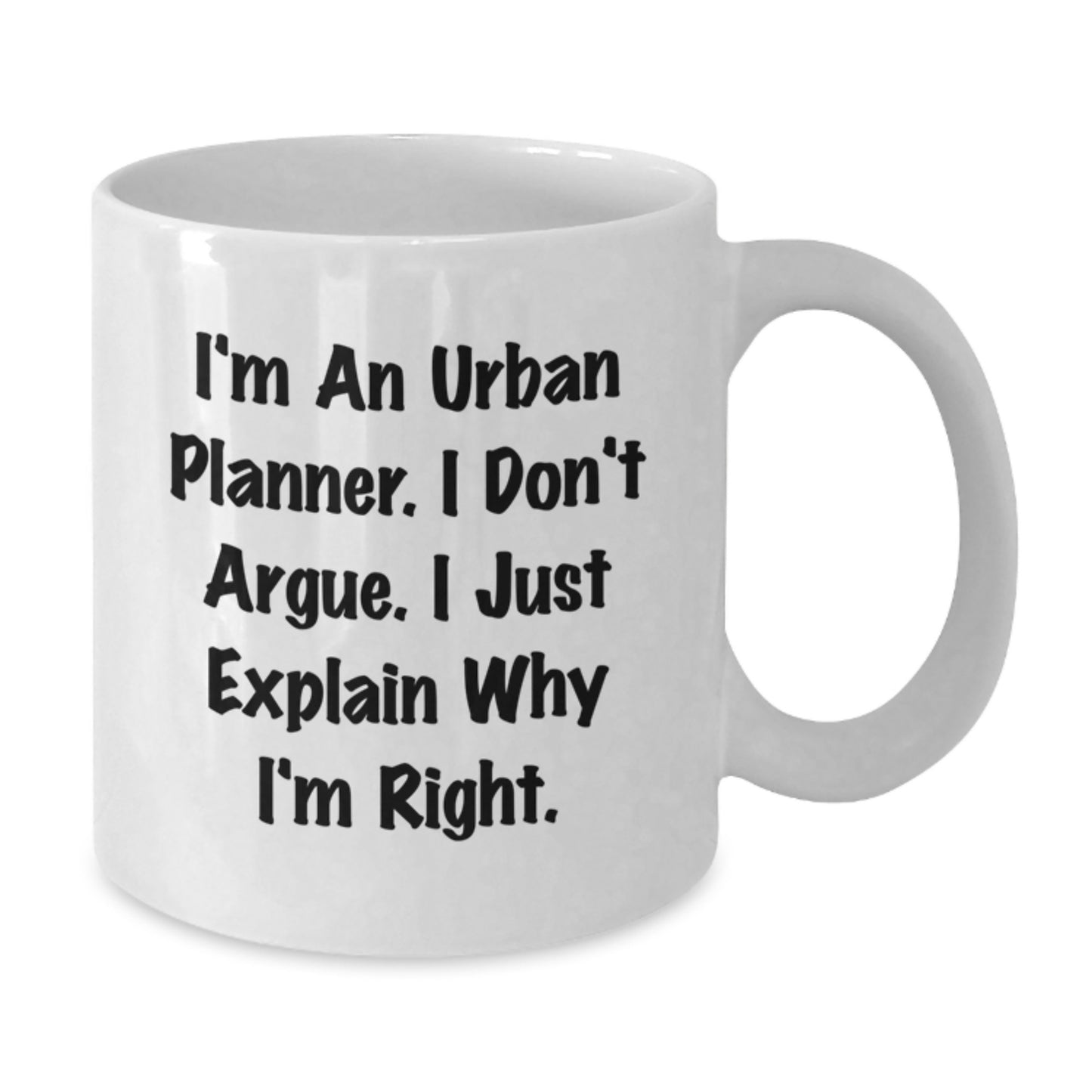 Funny Urban Planner Gifts for Men from Friends at Graduation Unique Occasion White Coffee Mug - Additional