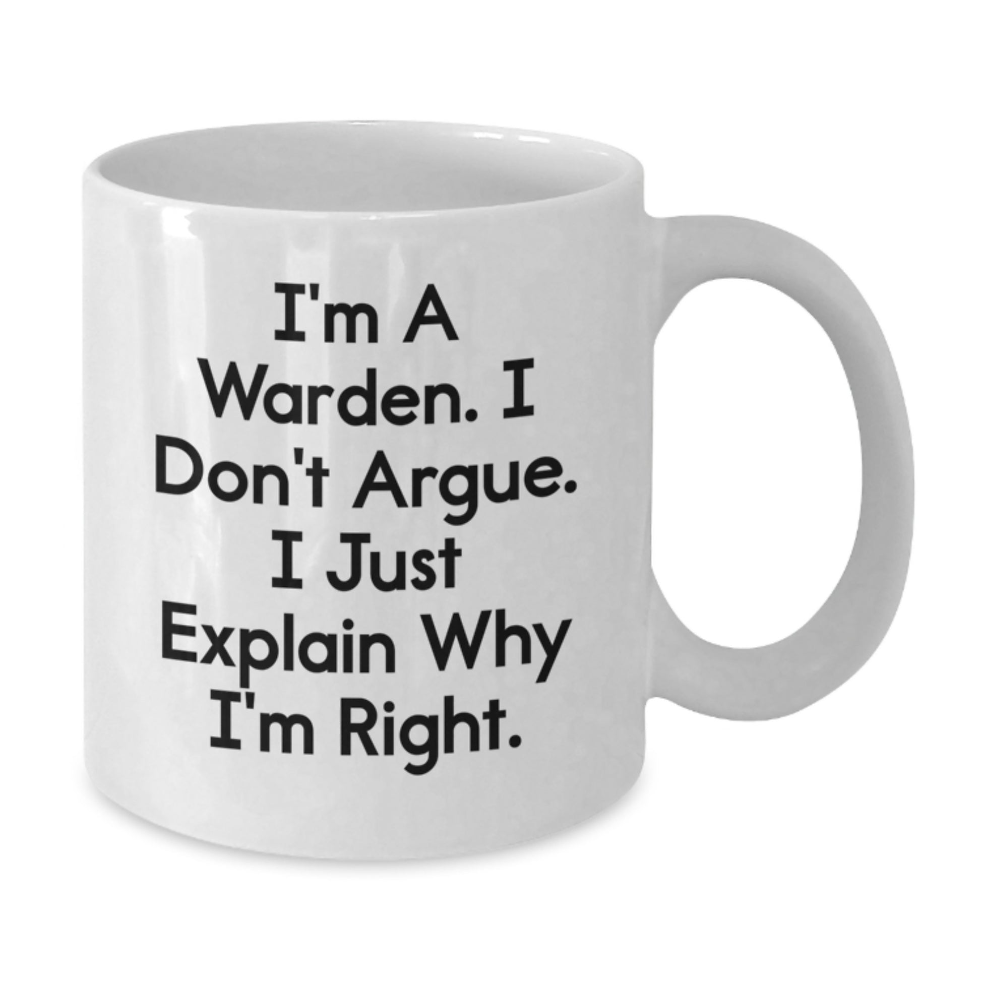 Warden Funny Coffee Mug Gifts from Friends for Birthday Unique Warden Love - Additional