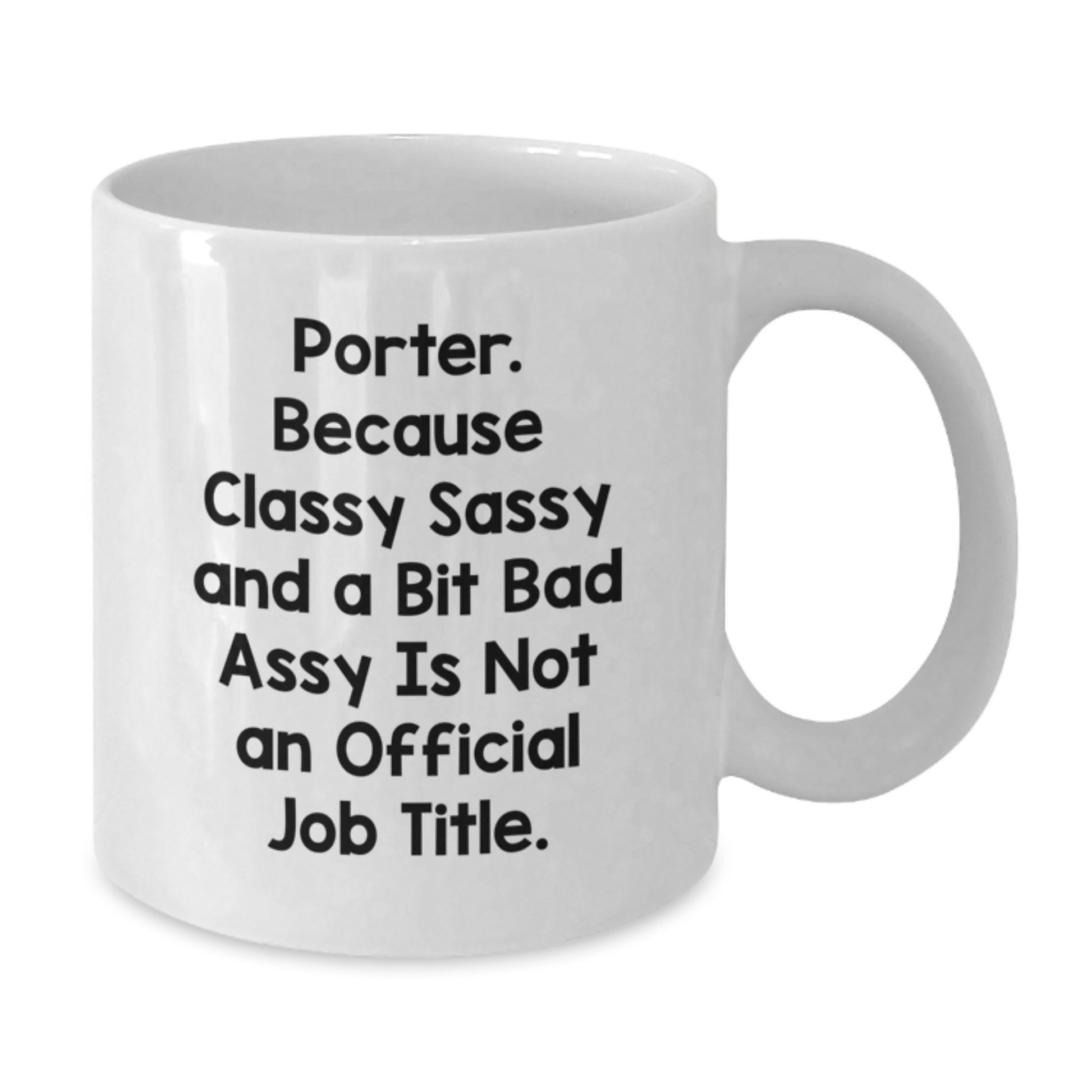 Porter Keepsake White Coffee Mug for Him Birthday Gift - Additional