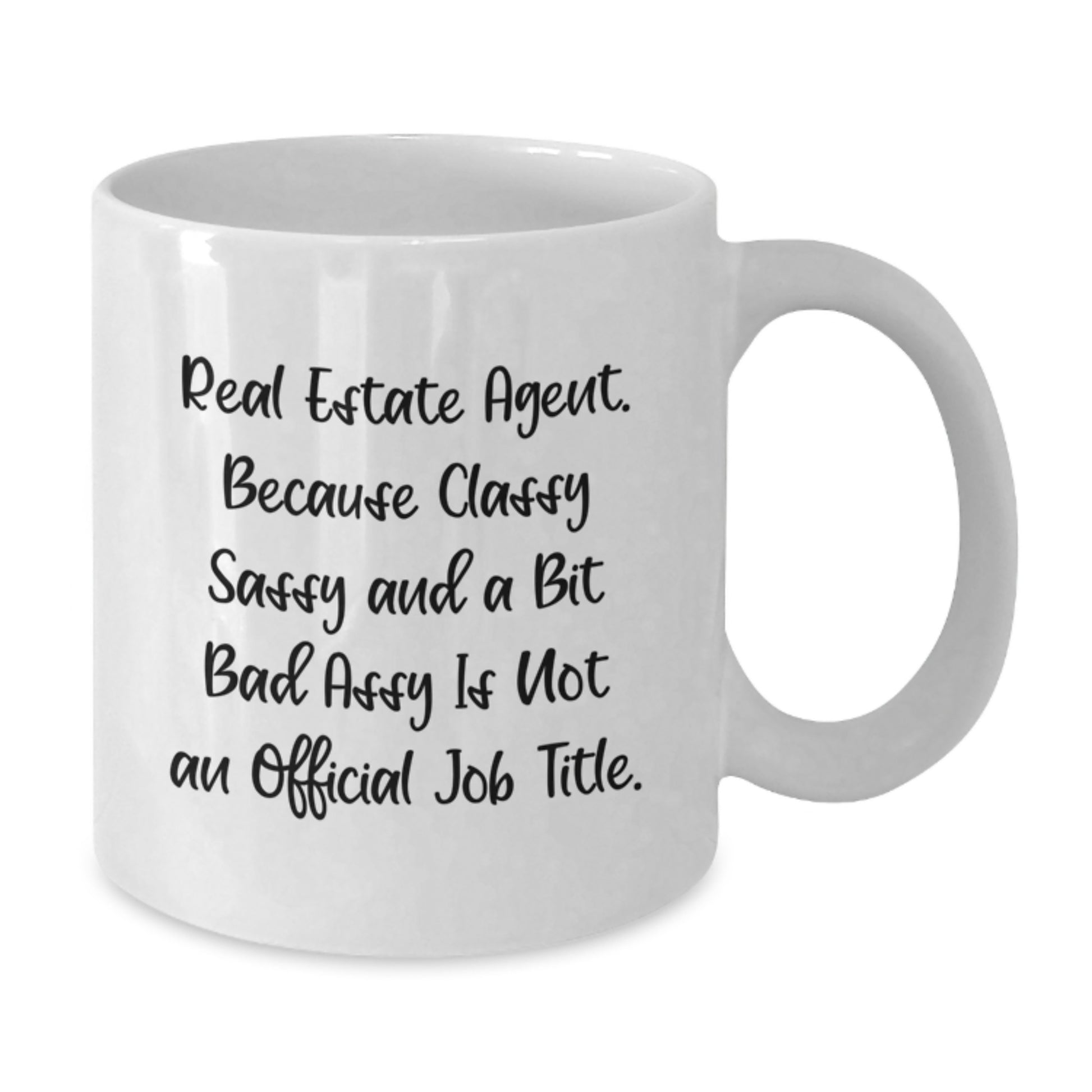Real Estate Agent Keepsake Ceramic White Mug for Him Birthday Gift - Additional