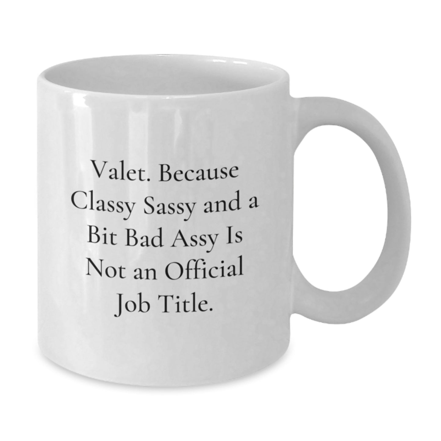 Birthday Gift for Her Valet White 11oz Ceramic Coffee Mug Present - Additional